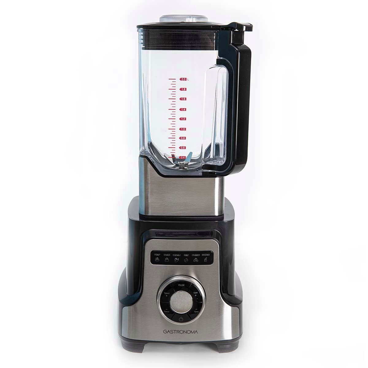 GASTRONOMA Standmixer 18180001, 2000 W, 2 L Tritan, 10 Geschwindigkeitsstufen, Pulsfunktion für Flüssigkeit