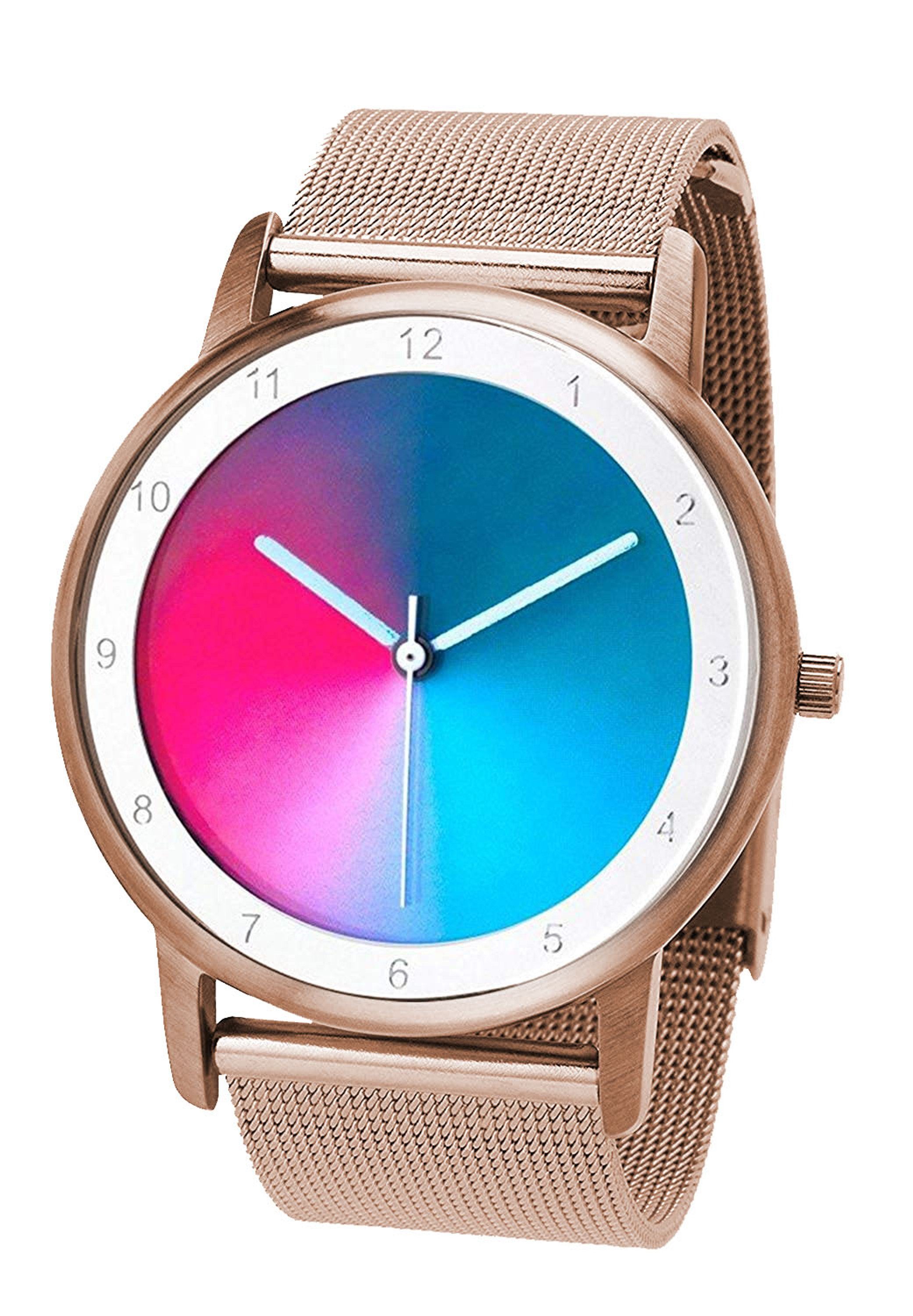 Rainbow Watch Quarzuhr Avantgardia gamma Edelstahl rosé-gold