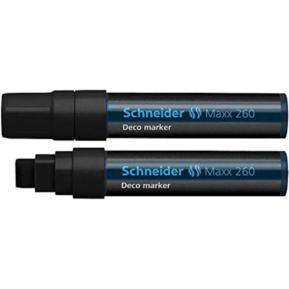 Schneider Permanentmarker Marker Maxx 260 Kreidemarker schwarz 5,0 - 15,0 mm