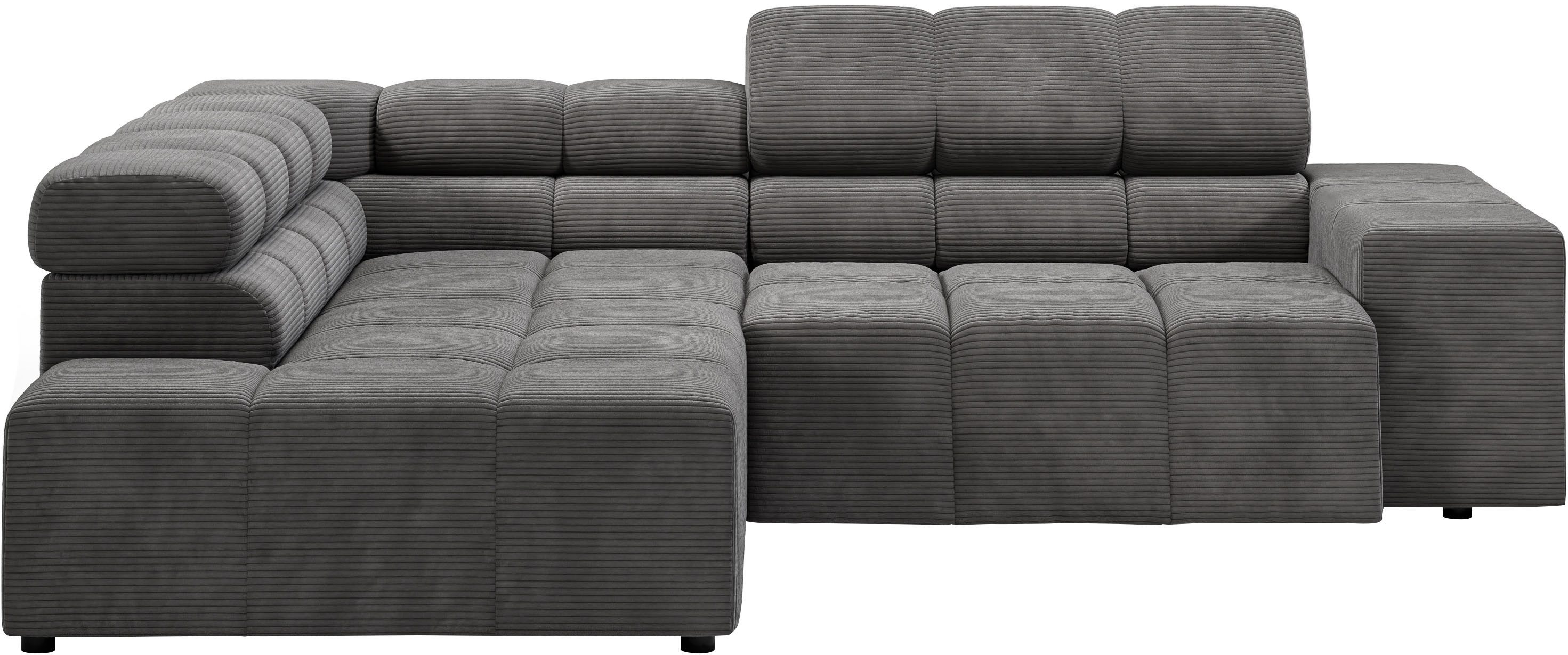 INOSIGN Ecksofa Ancona, incl. Kopfteilverstellung + günstig online kaufen