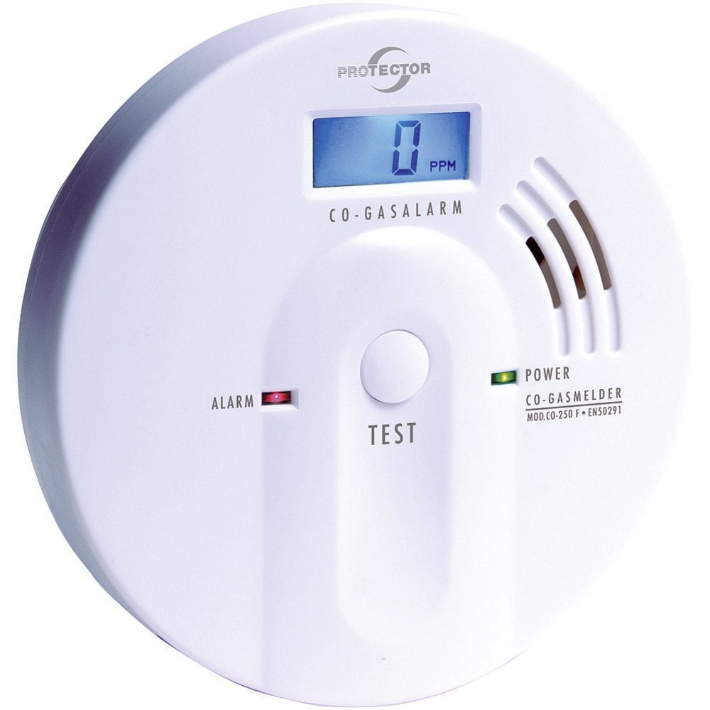 Protector CO-250 F Kohlenmonoxid-Melder batteriebetrieben detektiert Gasmelder