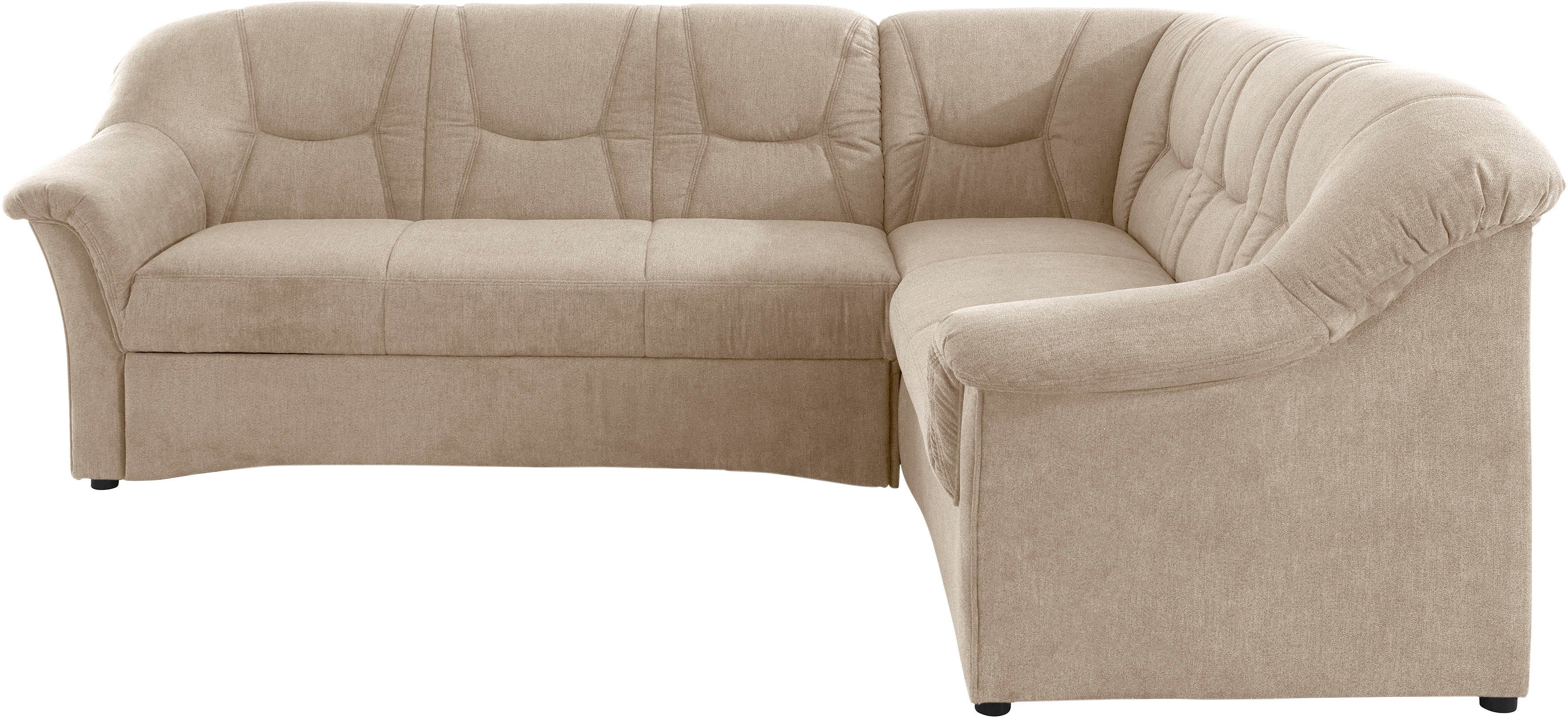 DOMO collection Ecksofa "Sarafina zeitlos und komfortabel, optional mit Fed günstig online kaufen