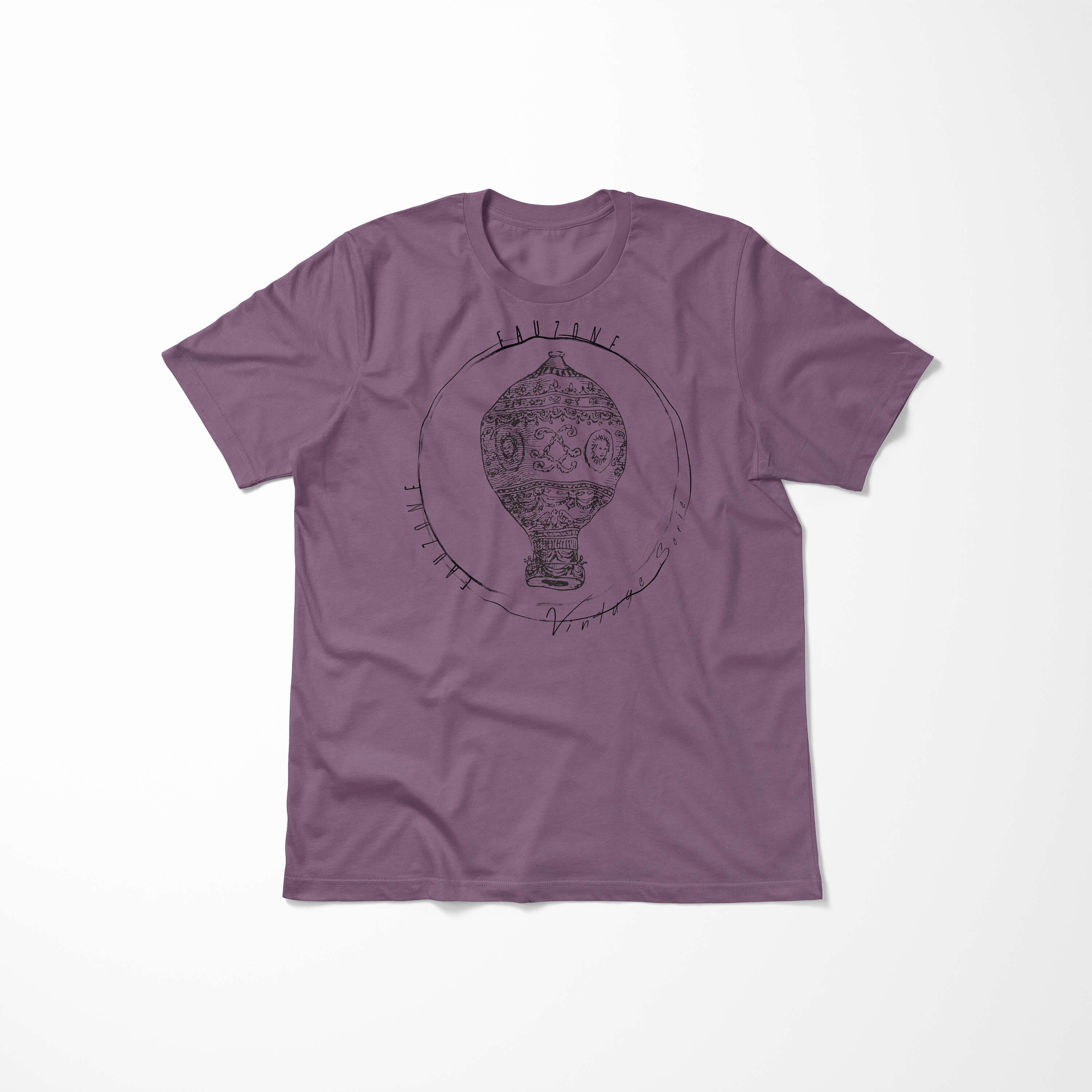 T-Shirt Herren Sinus T-Shirt Art Heizluftballon Shiraz Vintage
