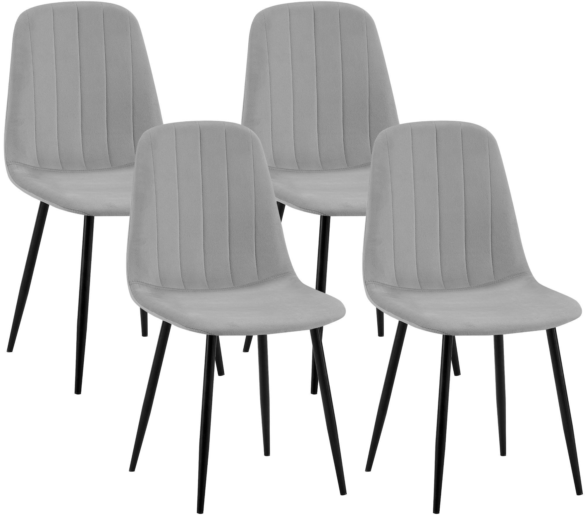 CLP Esszimmerstuhl Baxter (4er Set), Samtbezüge, bis 150 kg