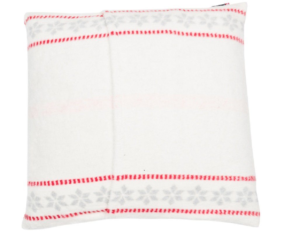 DAVID FUSSENEGGER Kissenhülle Savona 'warm wishes' 50 x 50 cm Rohweiß günstig online kaufen