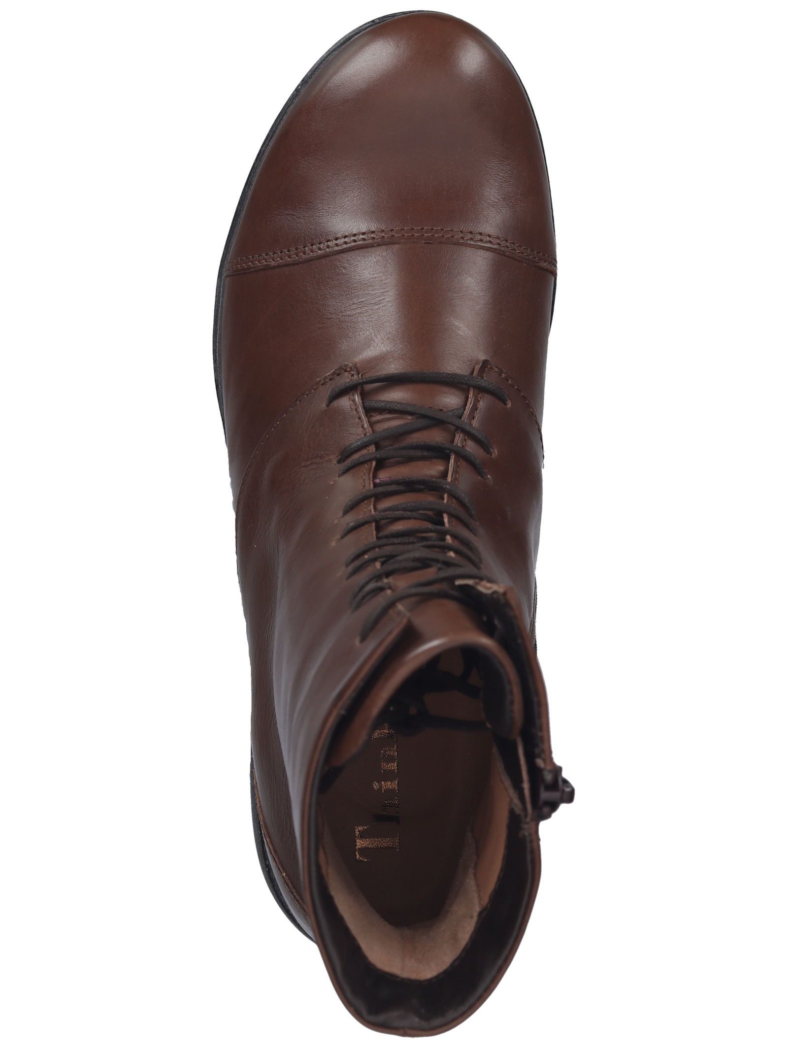 Think! Think! Stiefelette Glattleder Schnürstiefelette