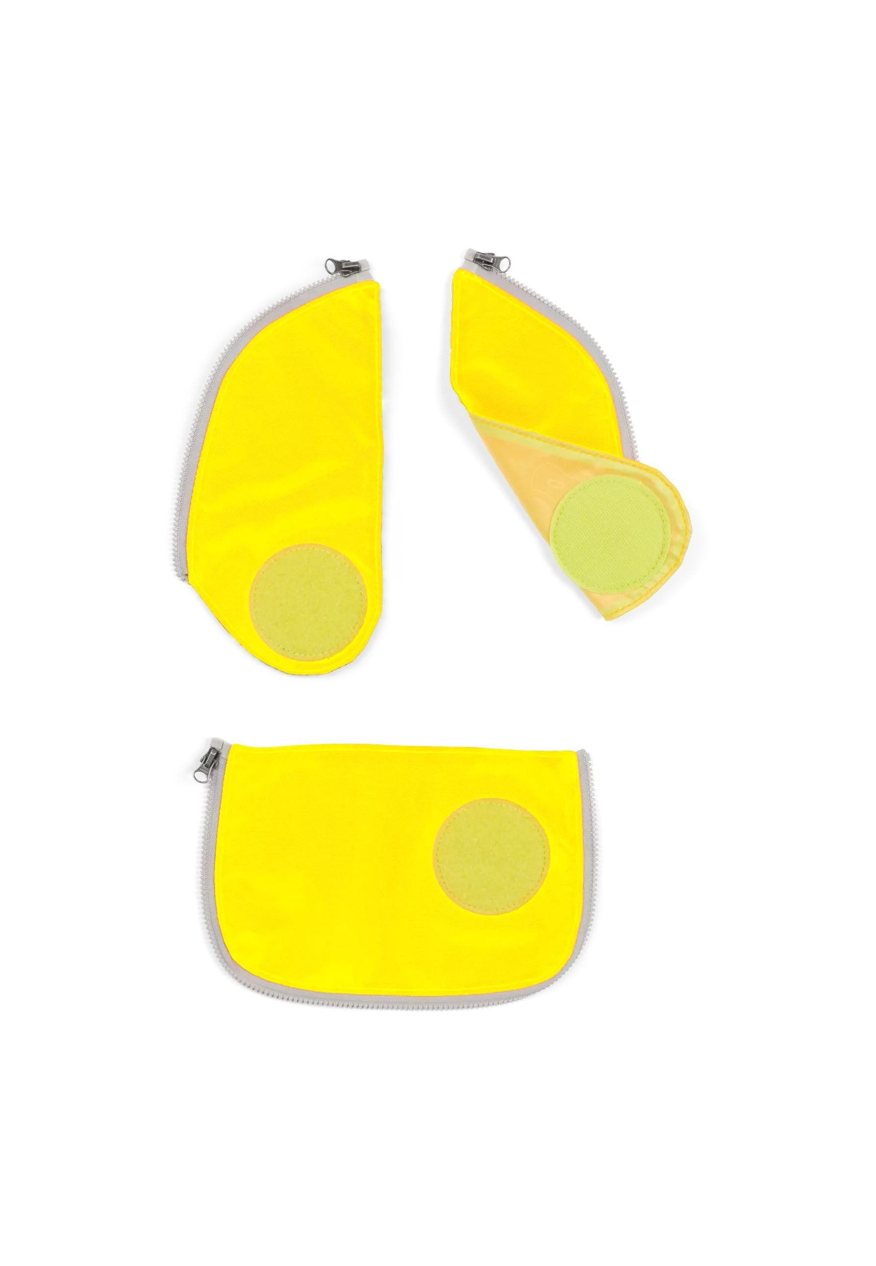 ergobag Schulranzen cubo Sicherheitsset (3-tlg., 3-teiliges Set), reflektierend
