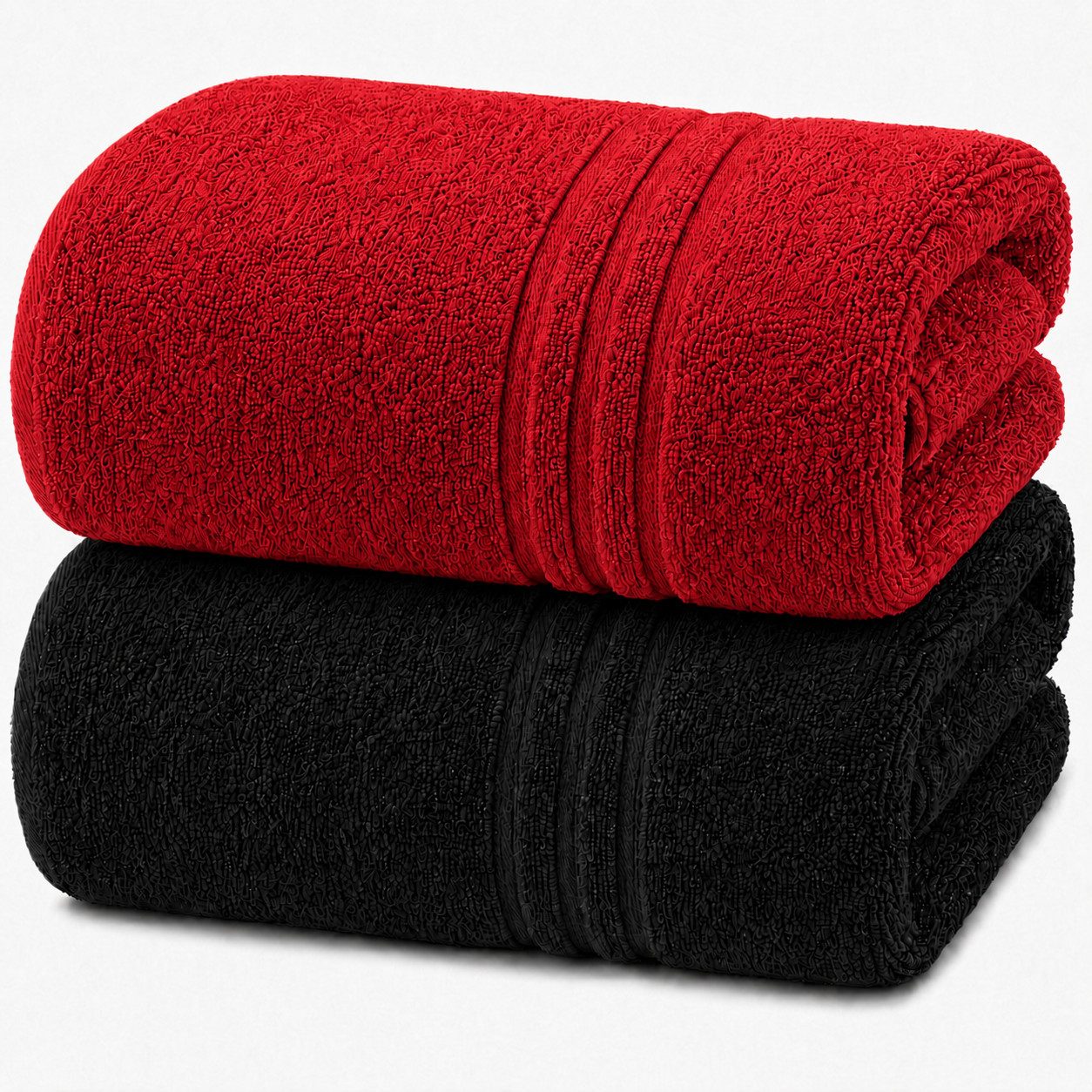 Komfortec Saunatuch 2er Set extra Große - XXL Premium Badetuch-80x200, Frottee (Set, 2-St), extra Große, Baumwolle 100%, Weich, Schnelltrocknend