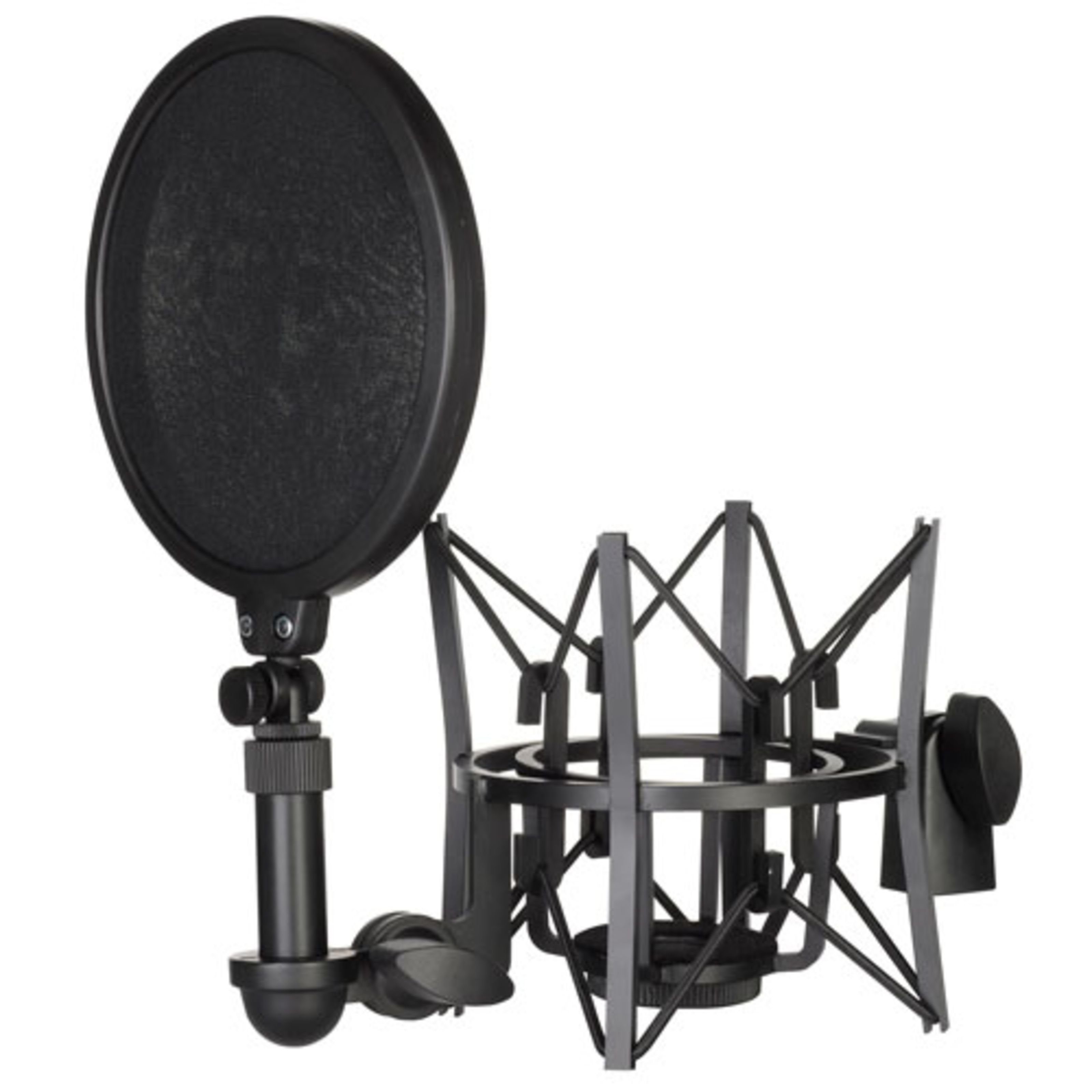 RODE Microphones Mikrofon-Halterung, (SM 6 - elastischer Halter inkl integriertem Popschutz, Stative und Halter für Studio Equipment, Mikrofonspinnen, Røde SM6, elastische Mikrofonhalterung mit integriertem Popschutz)