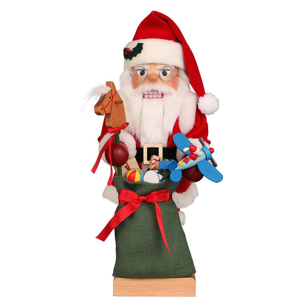 Christian Ulbricht Weihnachtsfigur Nussknacker Weihnachtsmann mit Spielzeug