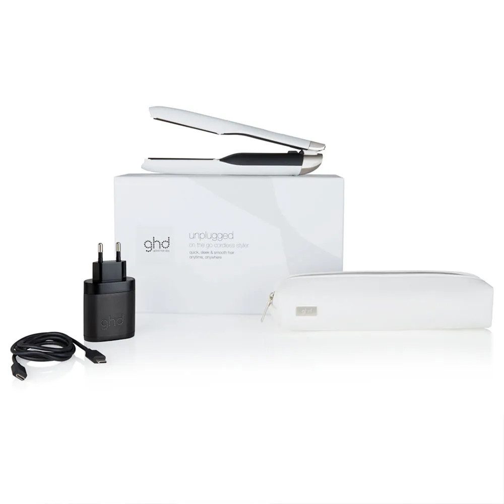 GHD Glätteisen ghd Unplugged, Haarglätter weiß