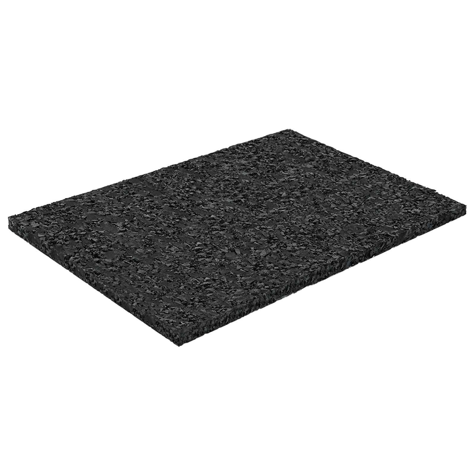 vidaXL Gummimatte Gummigranulat-Patiopad Schwarz 6 x 9 x 0,3 cm Gummi, 1-St.