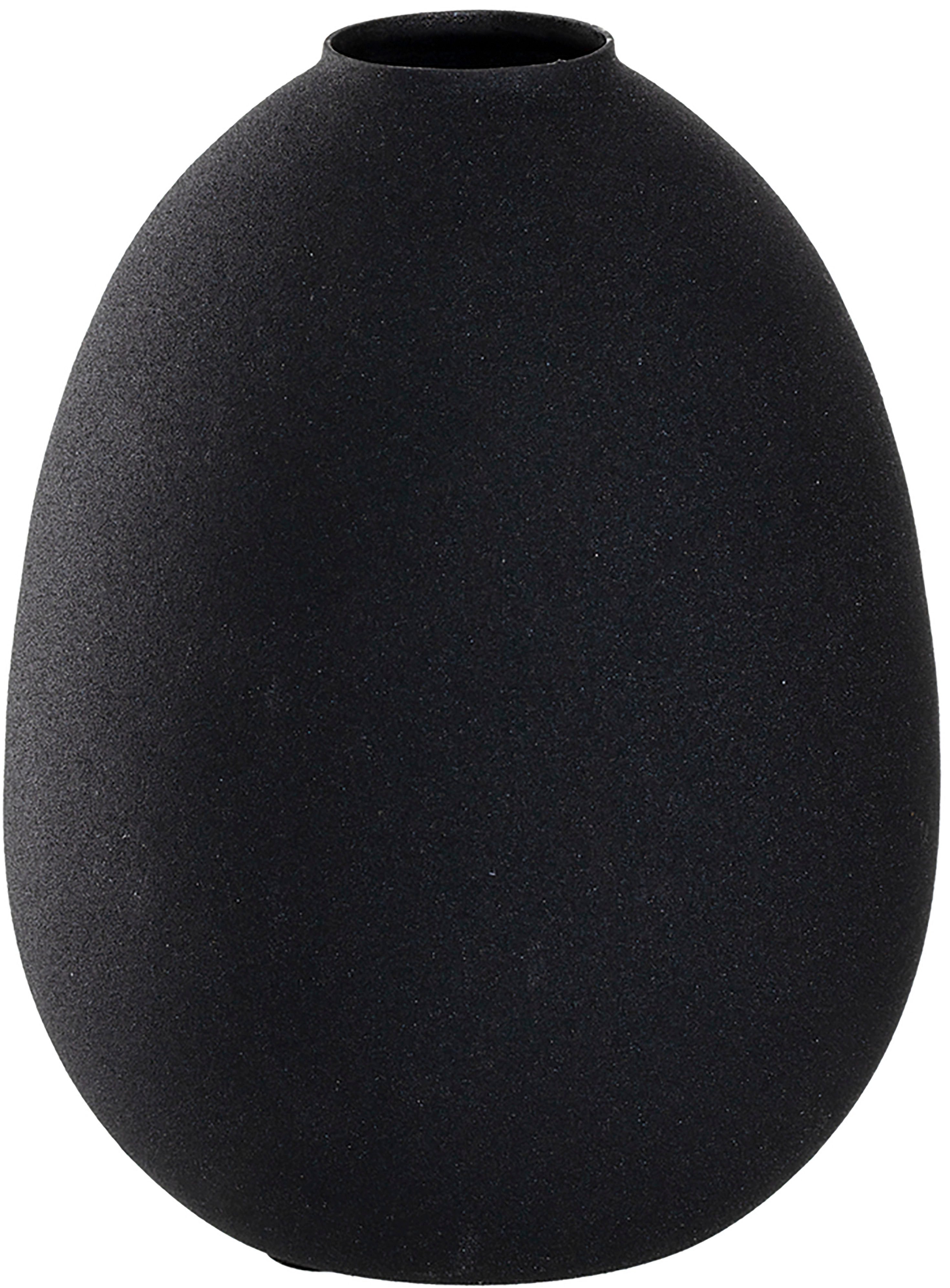 Dekovase CASOLARE 16,4 cm schwarz Metall