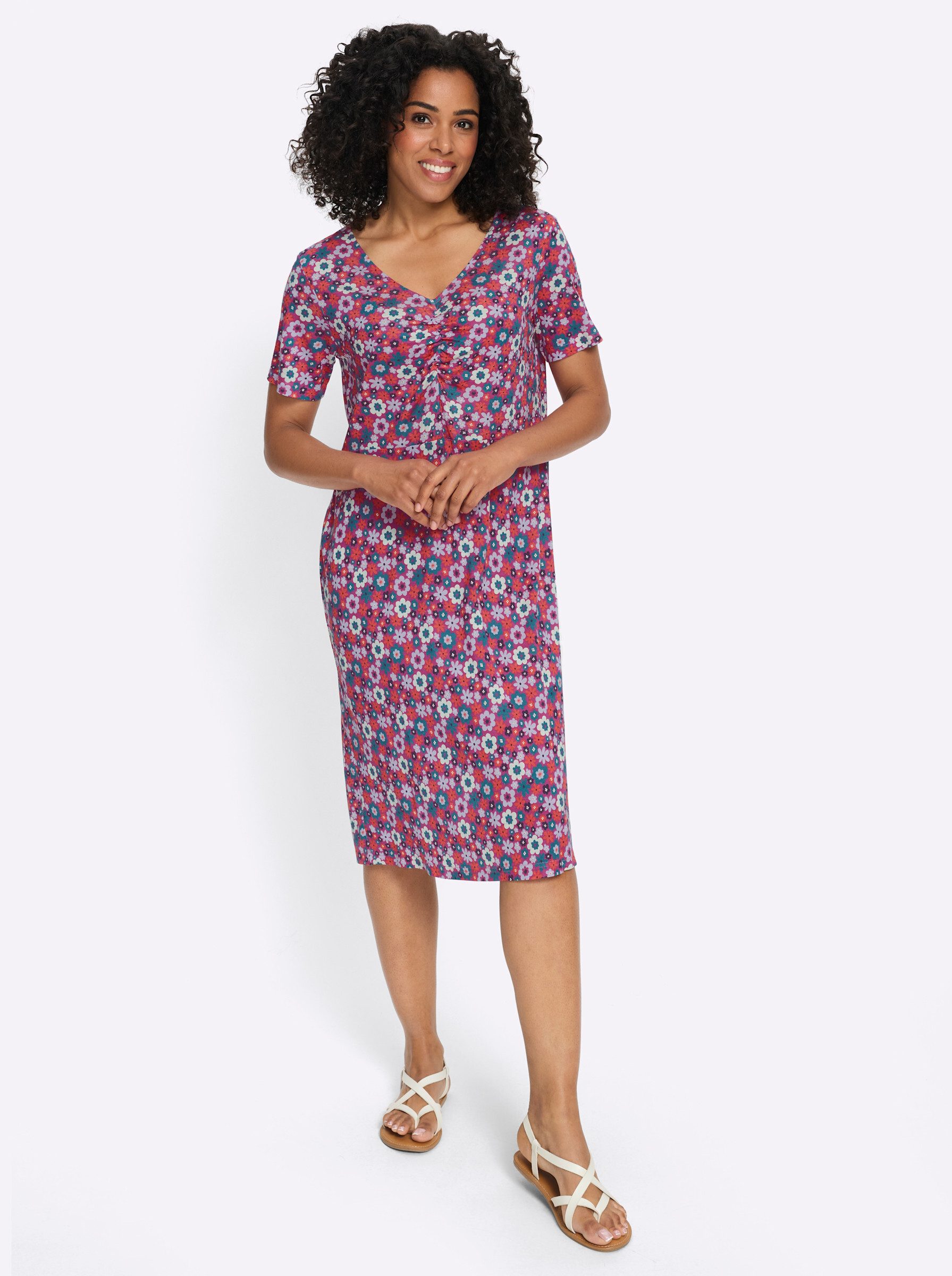 Sieh an! Etuikleid Kleid Kurzarm
