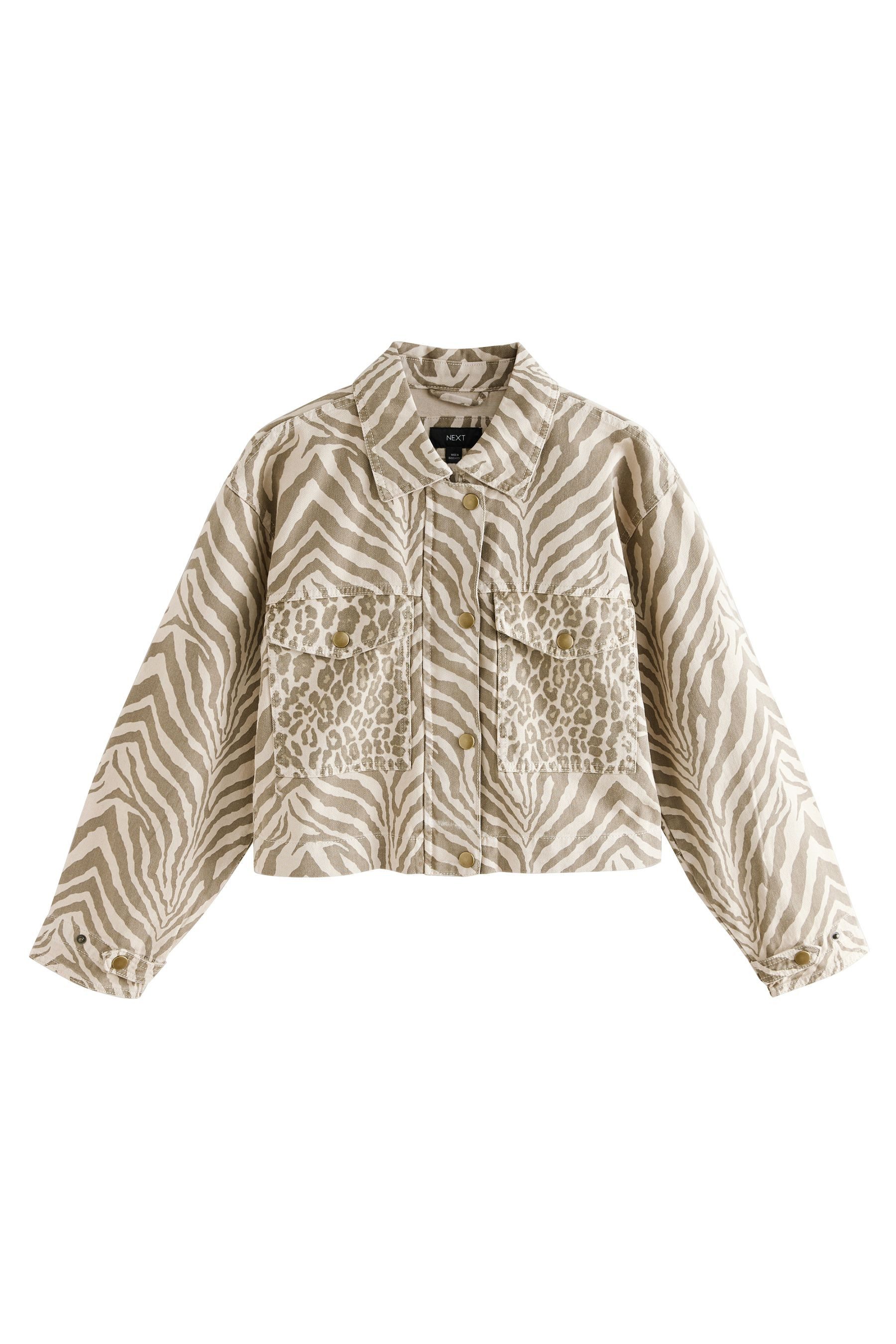 Next Kurzjacke Verkürzte Jacke mit Print günstig online kaufen