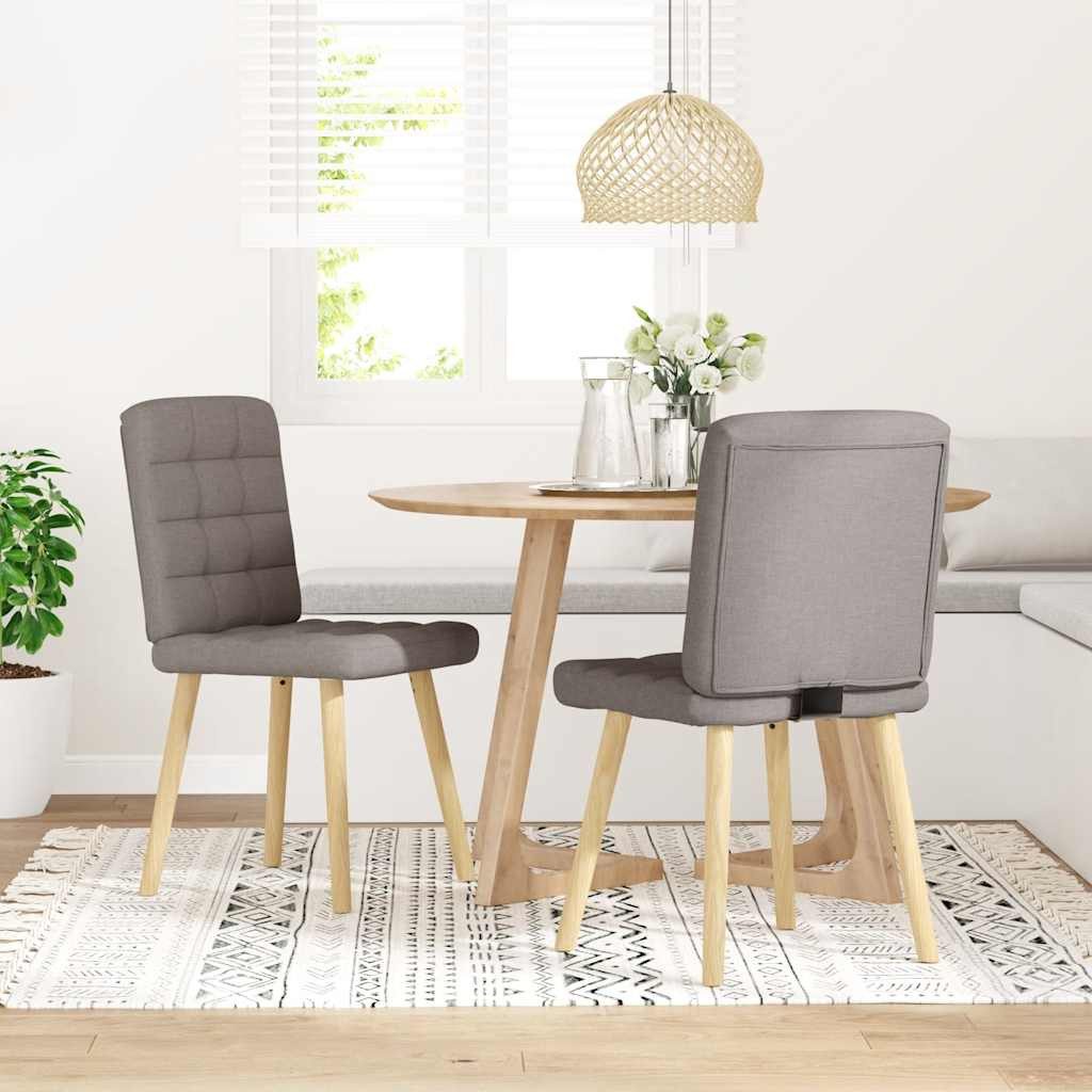 vidaXL Esszimmerstuhl Esszimmerstühle 2 Stk. Taupe günstig online kaufen