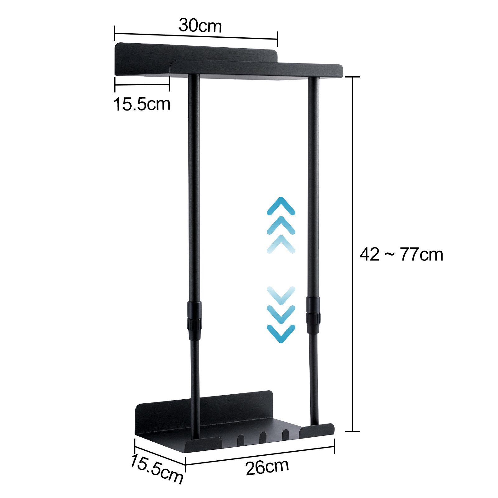 Youyijia Handtuchhalter Schwarzer Ausziehbarer Handtuchhalter – Platzsparen günstig online kaufen