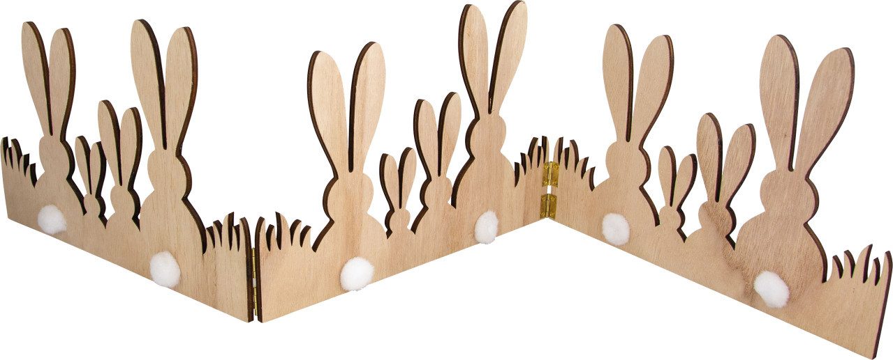 Osterfigur Riffelmacher Hasendeko zum Ausklappen für