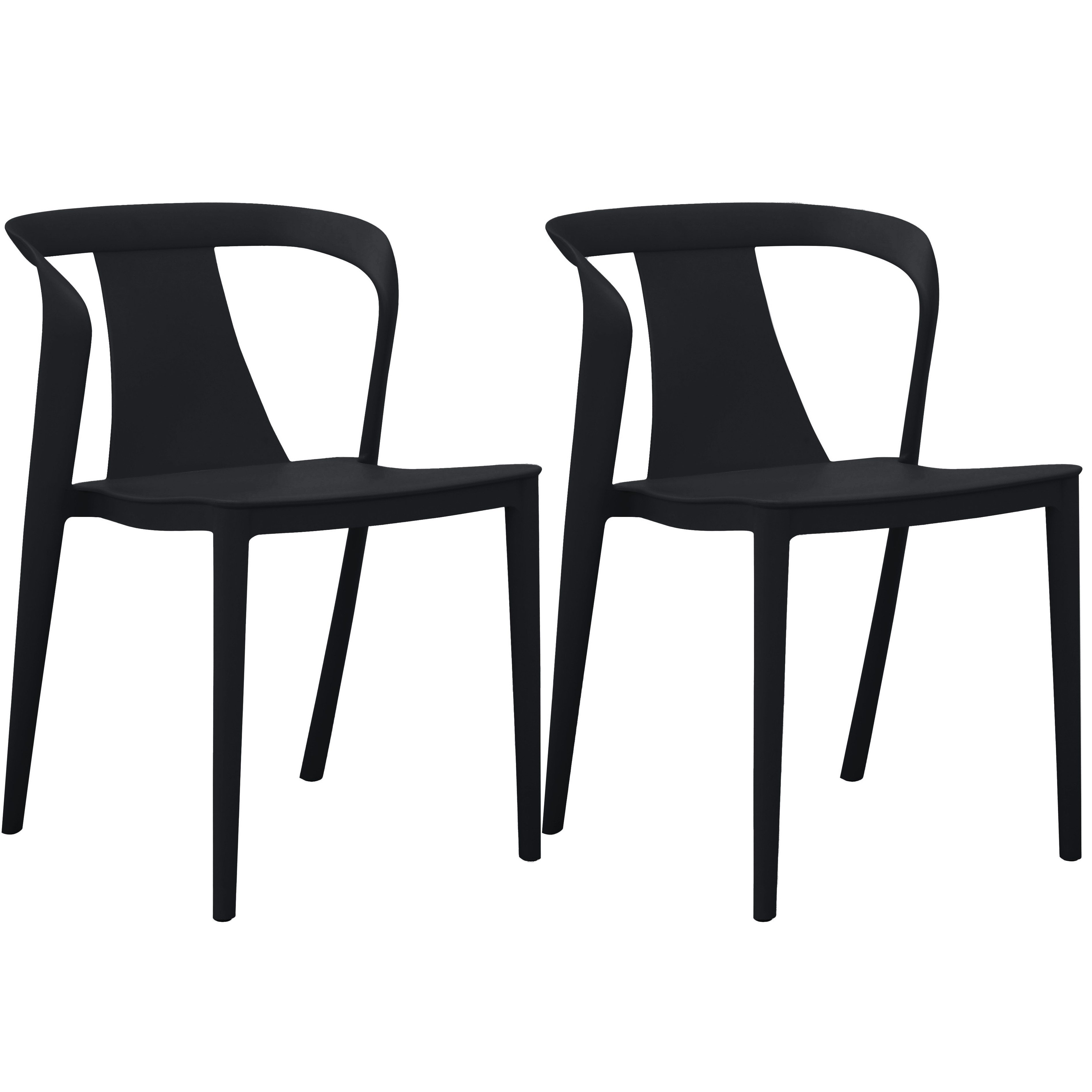 loft24 Esszimmerstuhl Alvilda (Set, 2 St), stapelbare Stühle aus Kunststoff günstig online kaufen