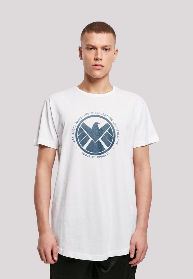 F4NT4STIC T-Shirt Marvel Avengers Agent Of SHIELD Print, Extra lang  geschnittenes Herren T-Shirt