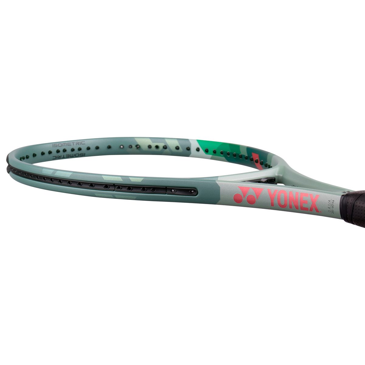 Yonex Tennisschläger Percept 100in/300g/Turnier olivegrün - unbesaitet