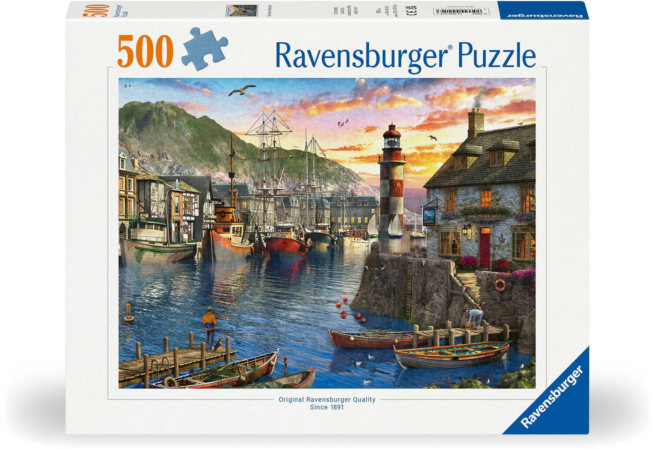 Ravensburger Puzzle 500 Teile Puzzle Morgens am Hafen 12000212, 500 Puzzlet günstig online kaufen