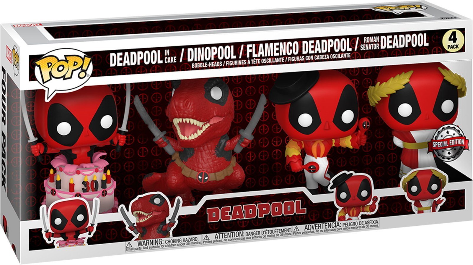 Funko Spielfigur Dinopool Flamenco Deadpool Roman Senator SP Pop!