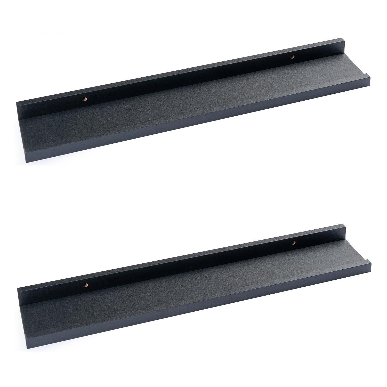 Home4You Deko-Wandregal Bilderleisten 2er Set, Spar-Set