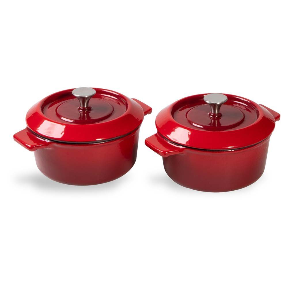 WOLL Kasserolle mit Deckel, Eisenguss (Set, 2-tlg., 2x Mini-Kasserolle), Induktionsgeeignet