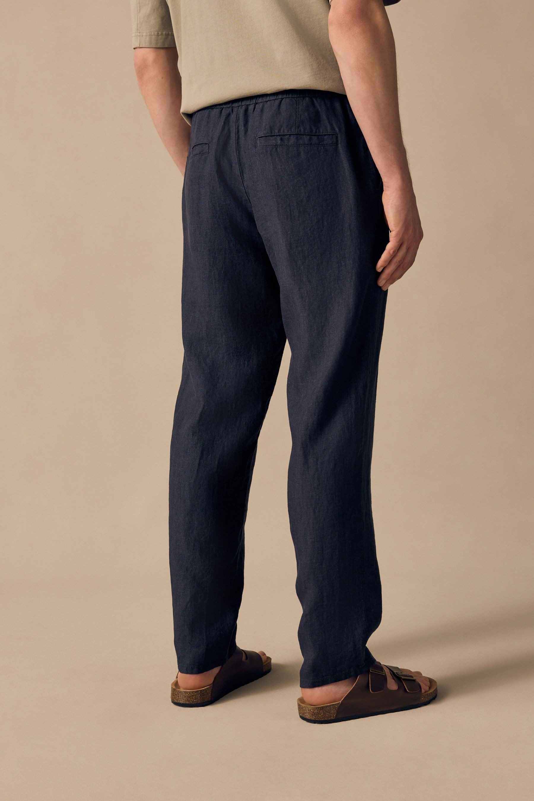 Next Leinenhose Signature Hose mit Gummibund 100 % Leinen (1-tlg) günstig online kaufen