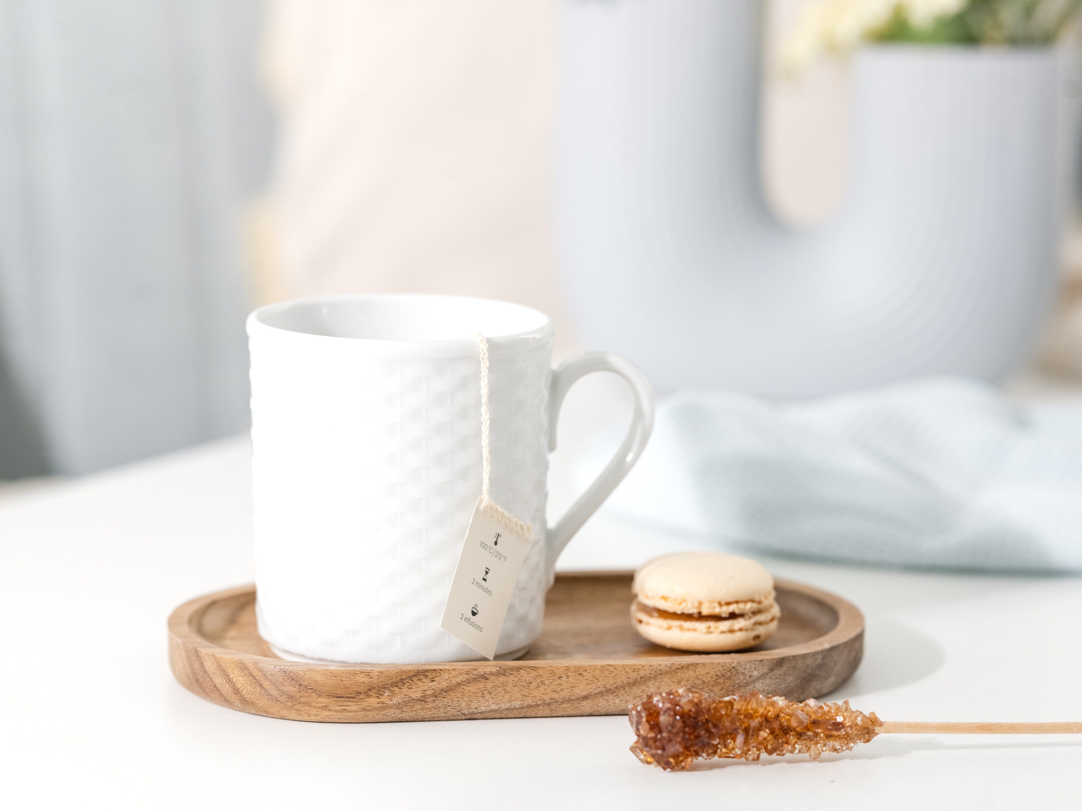 CreaTable Becher Polo Weiss, Kaffeebecher 6-tlg, 6-tlg., Porzellan, Strahlendes Weiß, Klassischer Manufakturstil, Ausdrucksstarkes Relief