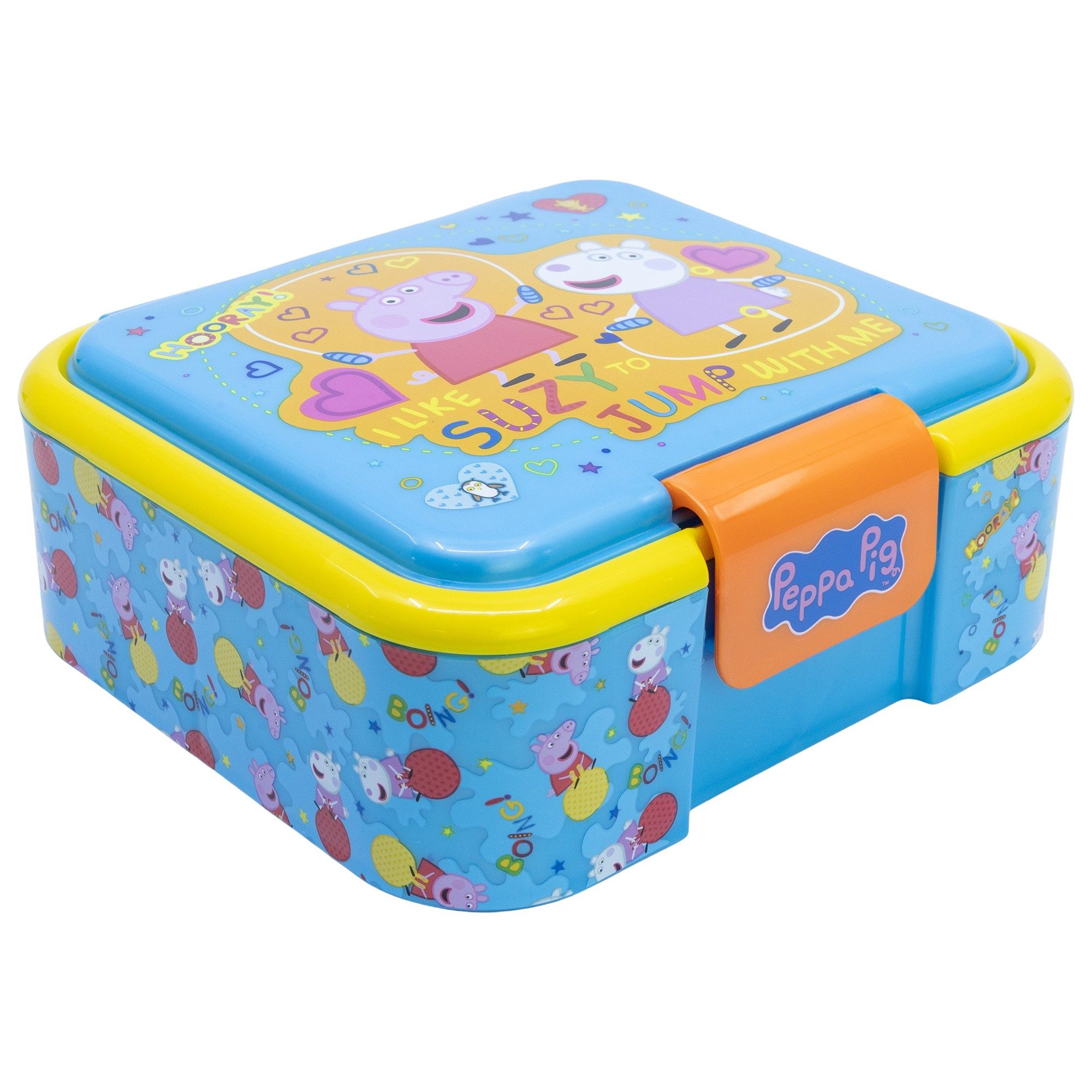 Peppa Pig Lunchbox Peppa Wutz Pig 2 tlg Kinder Set XL Brotdose Alu Trinkflasche 400 ml, (2-tlg., Spar-Set)