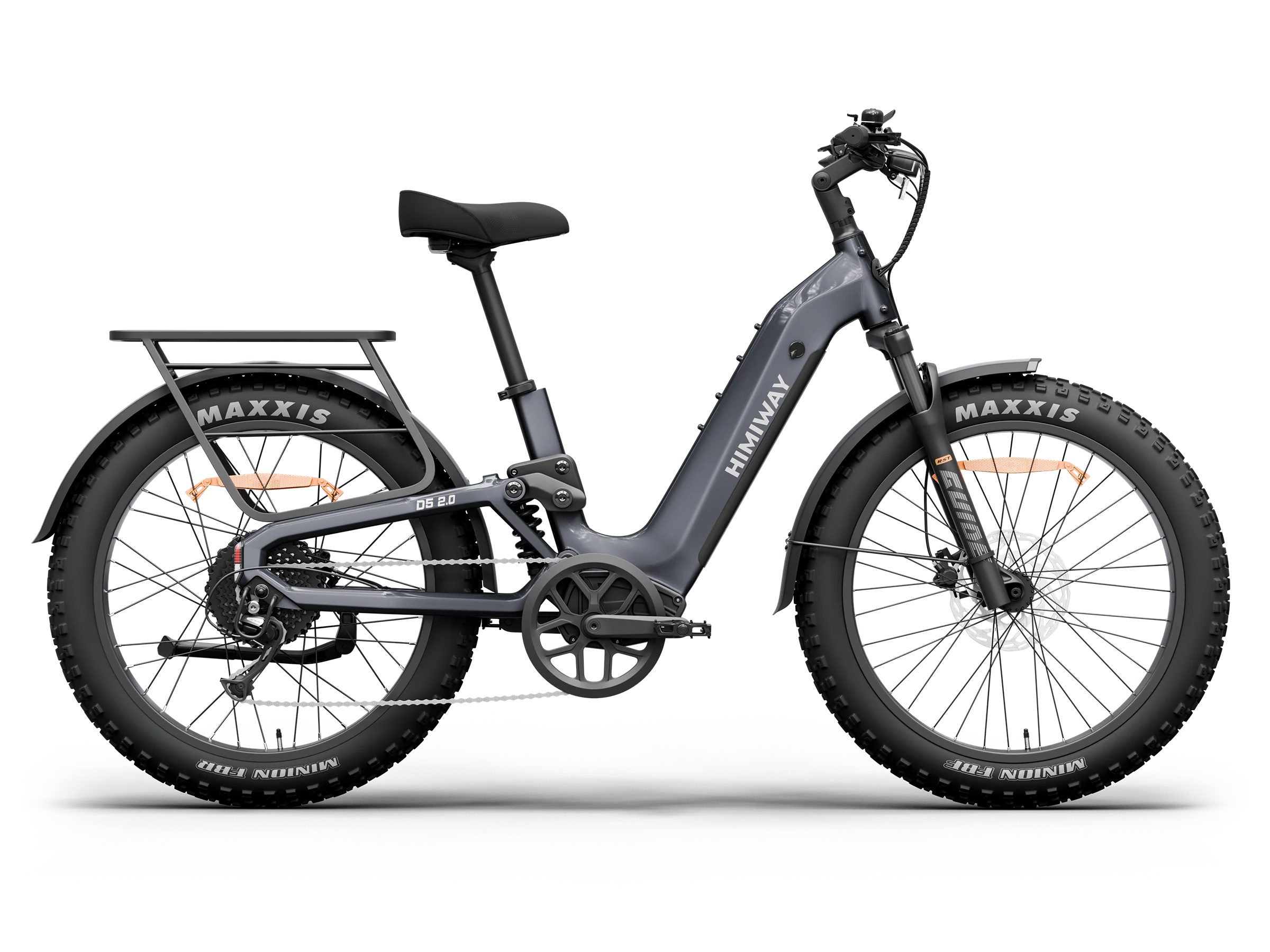 DOTMALL E-Bike Cityrad D5 2.0 E-Bike 26"x4.0" Vollfederung 48V 15Ah Akku SHIMANO 8-Gang, 8 Gang, Heckmotor, 720 Wh