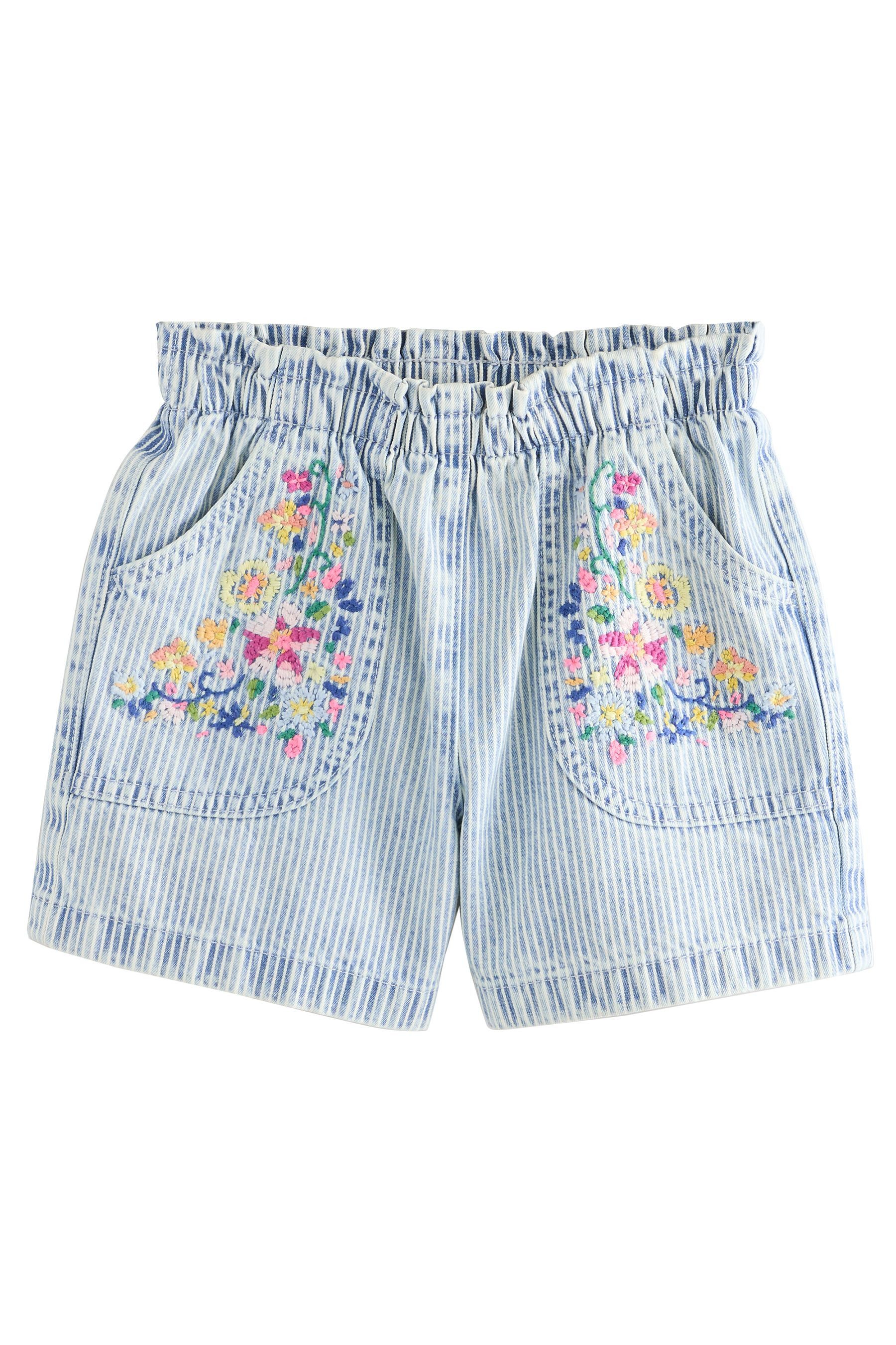 Next Shorts Florale Shorts mit Streifen günstig online kaufen