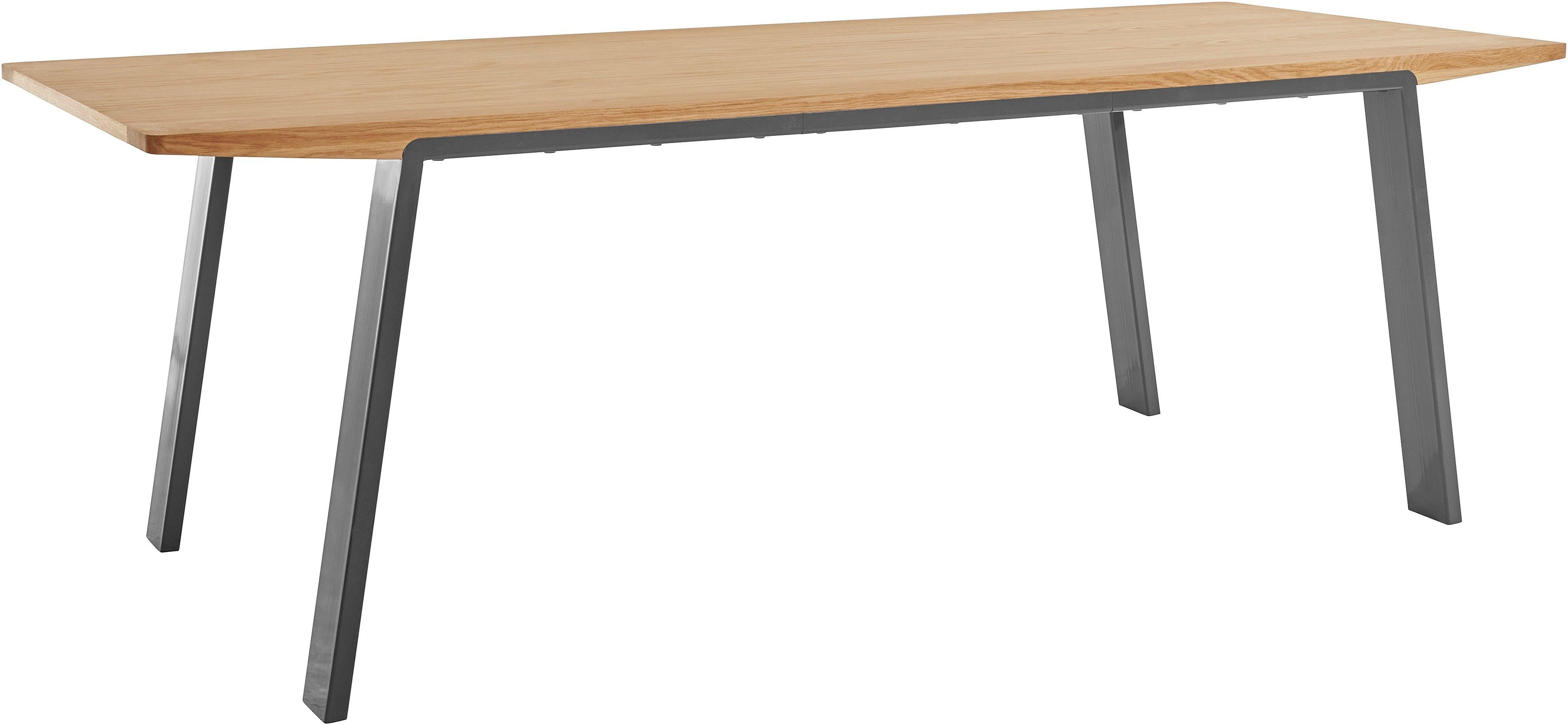 OTTO products Esstisch Flemming, Massivholz Eiche, 175 cm oder 225 cm, elegant gewölbte Tischplatte. € 364,76
