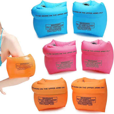 Coonoor Schwimmhilfe 3 Paar aufblasbare Schwimmflügel für Kinder und Erwachsene (3-tlg), Trainingshilfen, 3 Farben