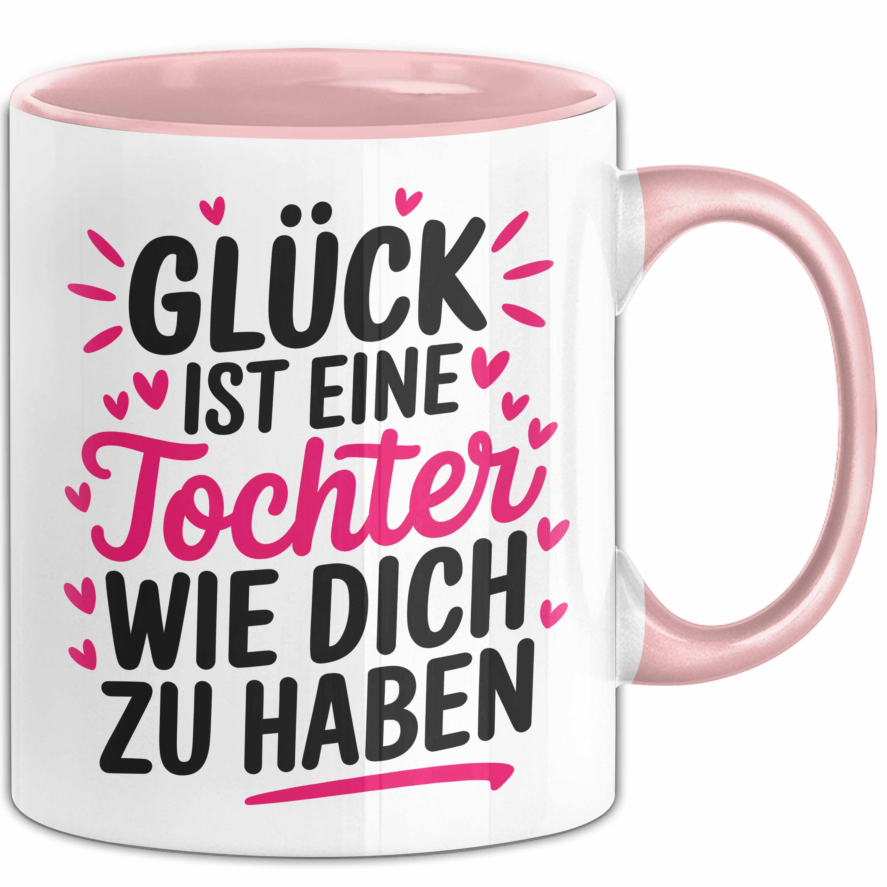 Trendation Tasse Tochter Tasse Geschenk Glueck Ist Eine Tochter Wie Dich Geschenkidee M, Keramik