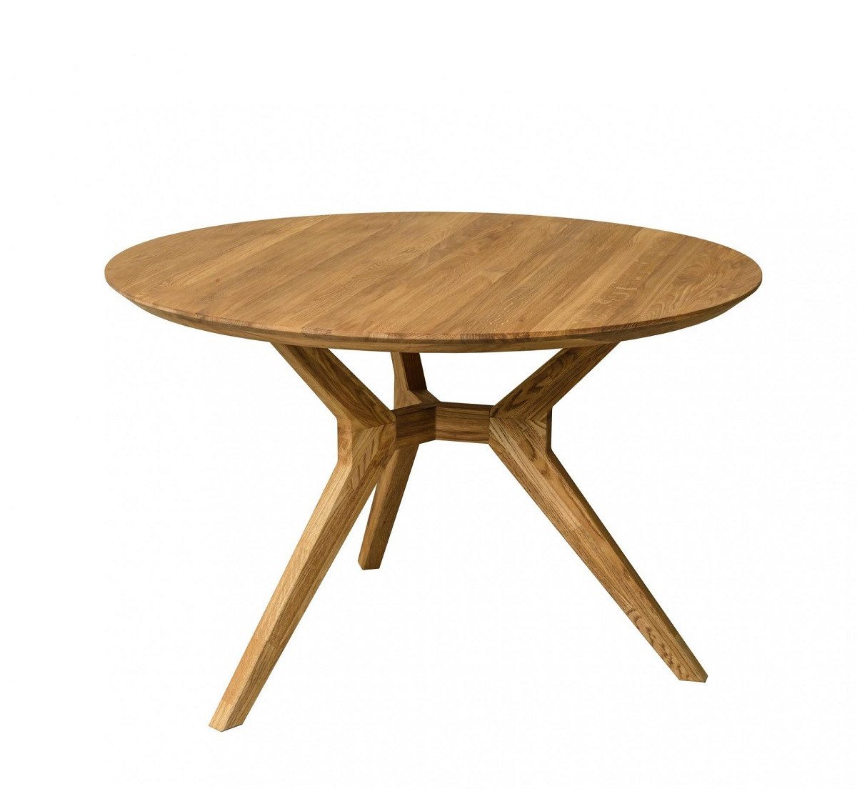 Main Möbel Esstisch Esstisch rund 120cm 'Donau' Wildeiche massiv