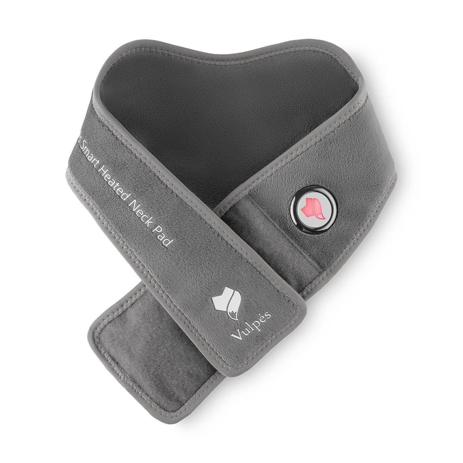 Vulpés Nackenheizkissen NeckPad Pro - Kabelloses beheizbares Nackenkissen, Set, Kabellos & Mobil, Smartphone Steuerung, Timer, Infrarot-Wärme (FIR)