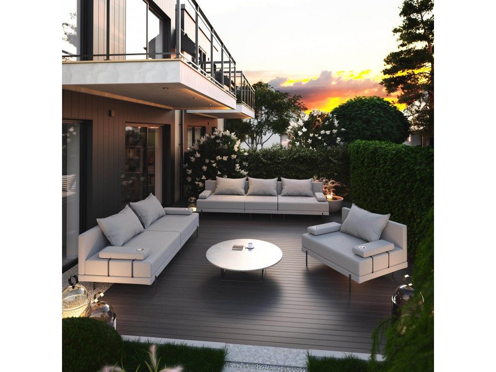 TRADA Gartenlounge-Set Gartensofa beständig gegen Sonnenlicht & Wasser - Gr günstig online kaufen