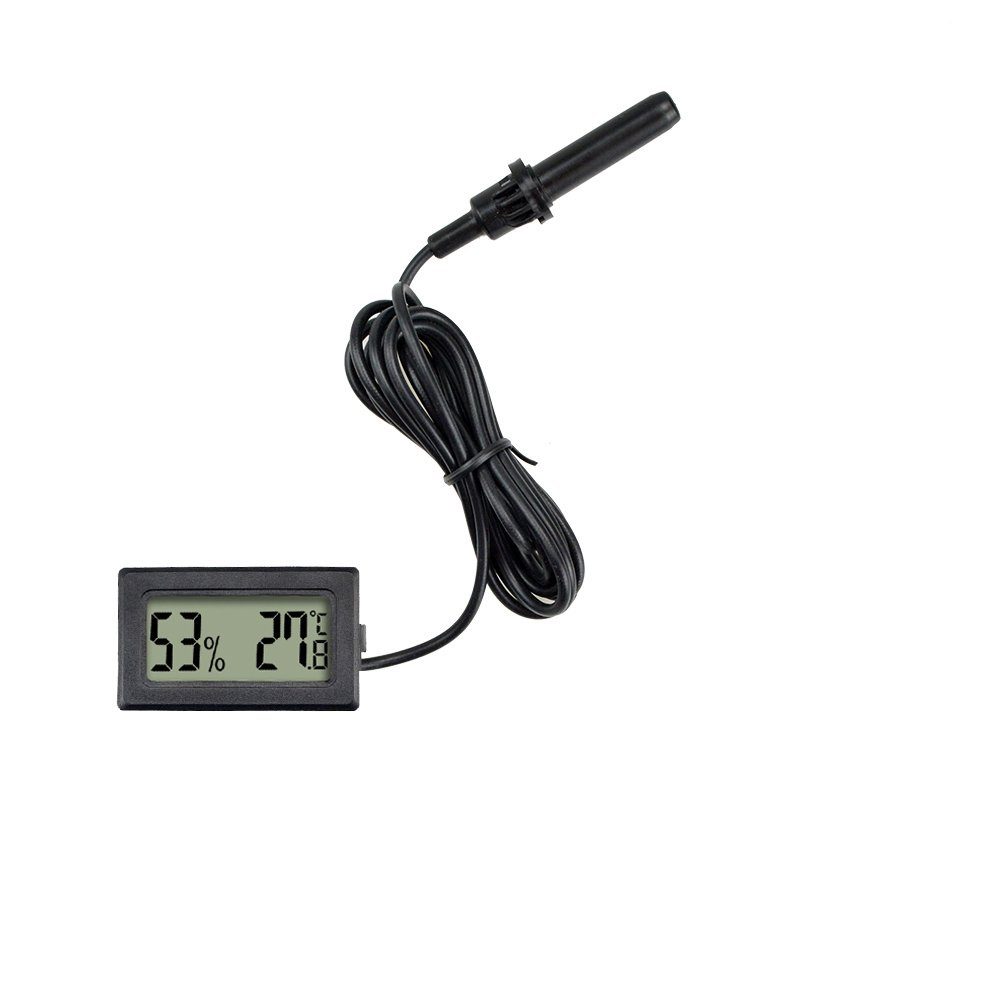 ZAXSD Raumthermometer Digital LCD Thermometer Gefrierschrank Aquarium Sensor Kühlschrank Externem, Monitor für mit Kühlschrank 4-tlg., Temperatur