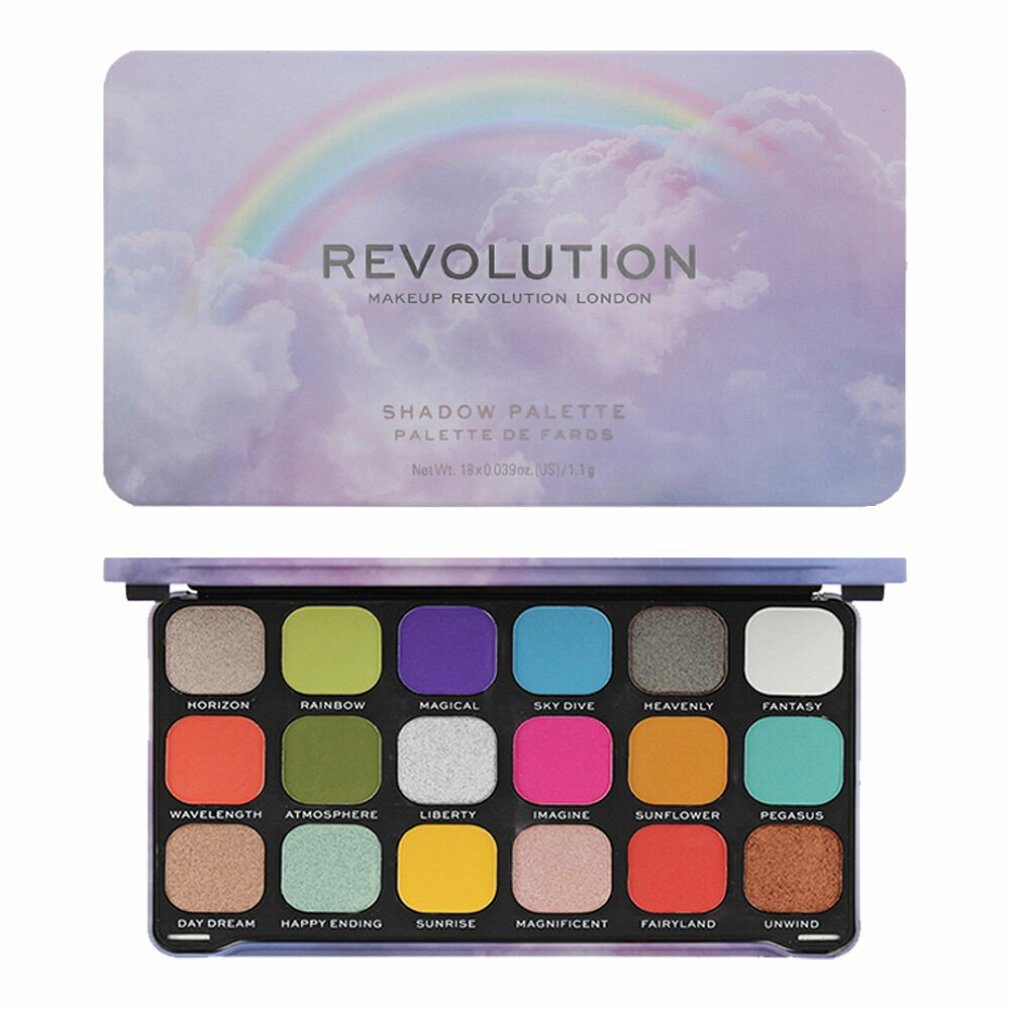 Lidschatten Revolution Rainbow Eye Shadow Palette 18 x 1.1g