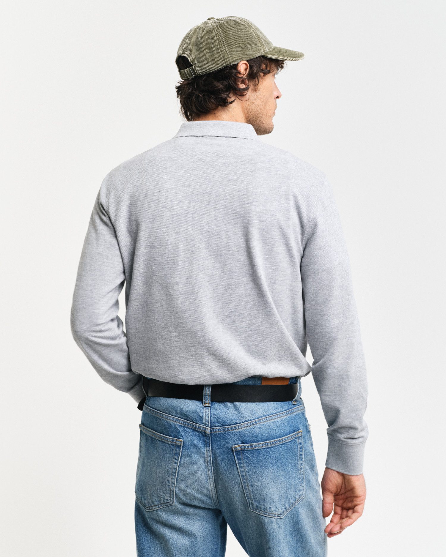Gant Poloshirt REG SHIELD LS PIQUE RUGGER mit Logotickerei auf der Brust
