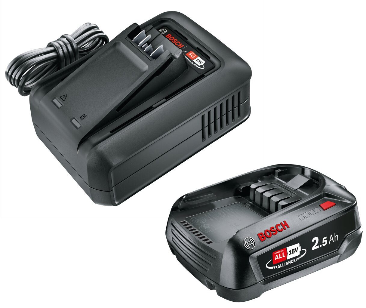 GARDENA Starter Kit QC AL18V-44+1x2.5Ah, Akku & Ladegerät Akku-Set