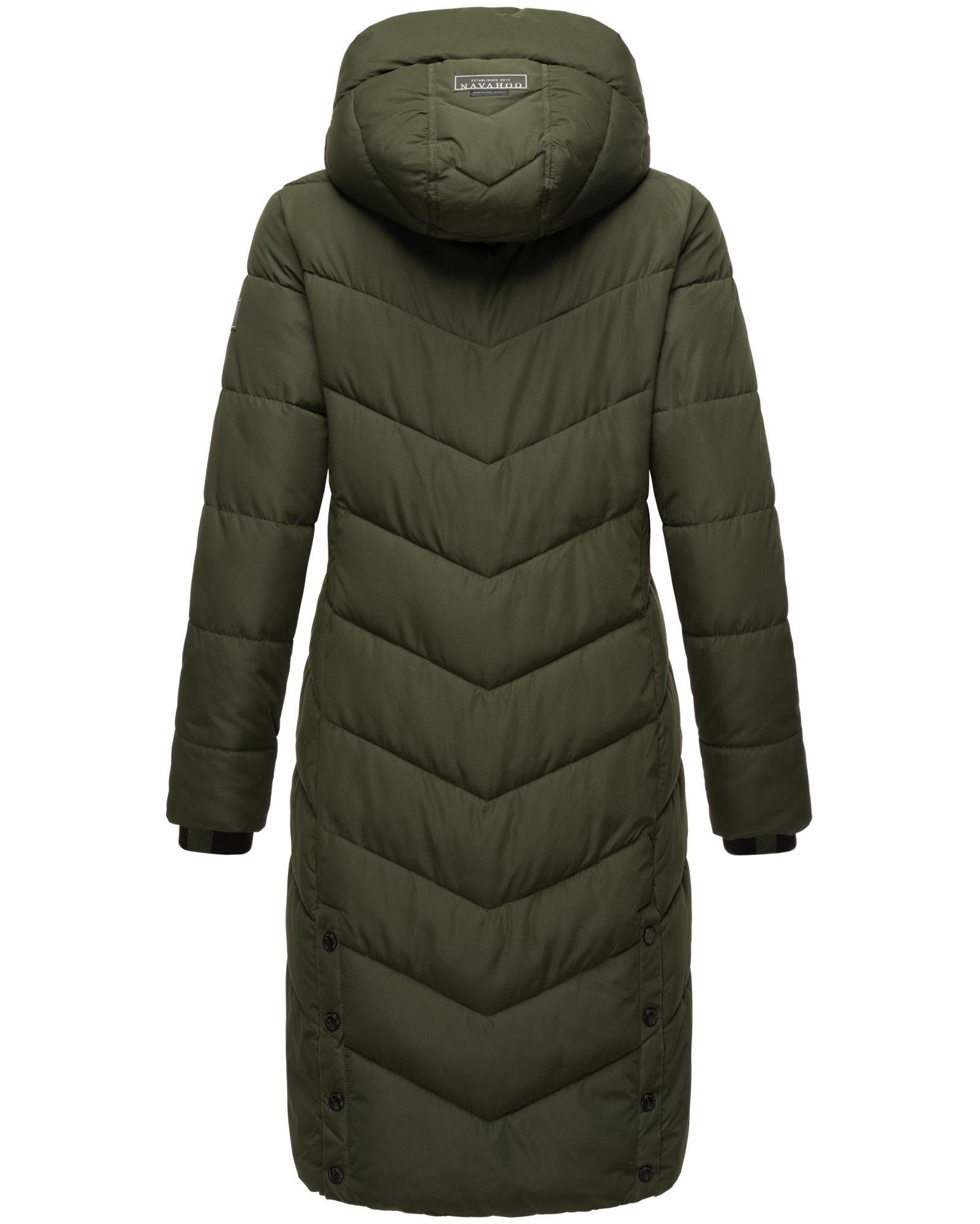 Navahoo Steppmantel Sahnekatzii XIV Schicker Wintermantel mit kuschlig warm wattiertem Kragen