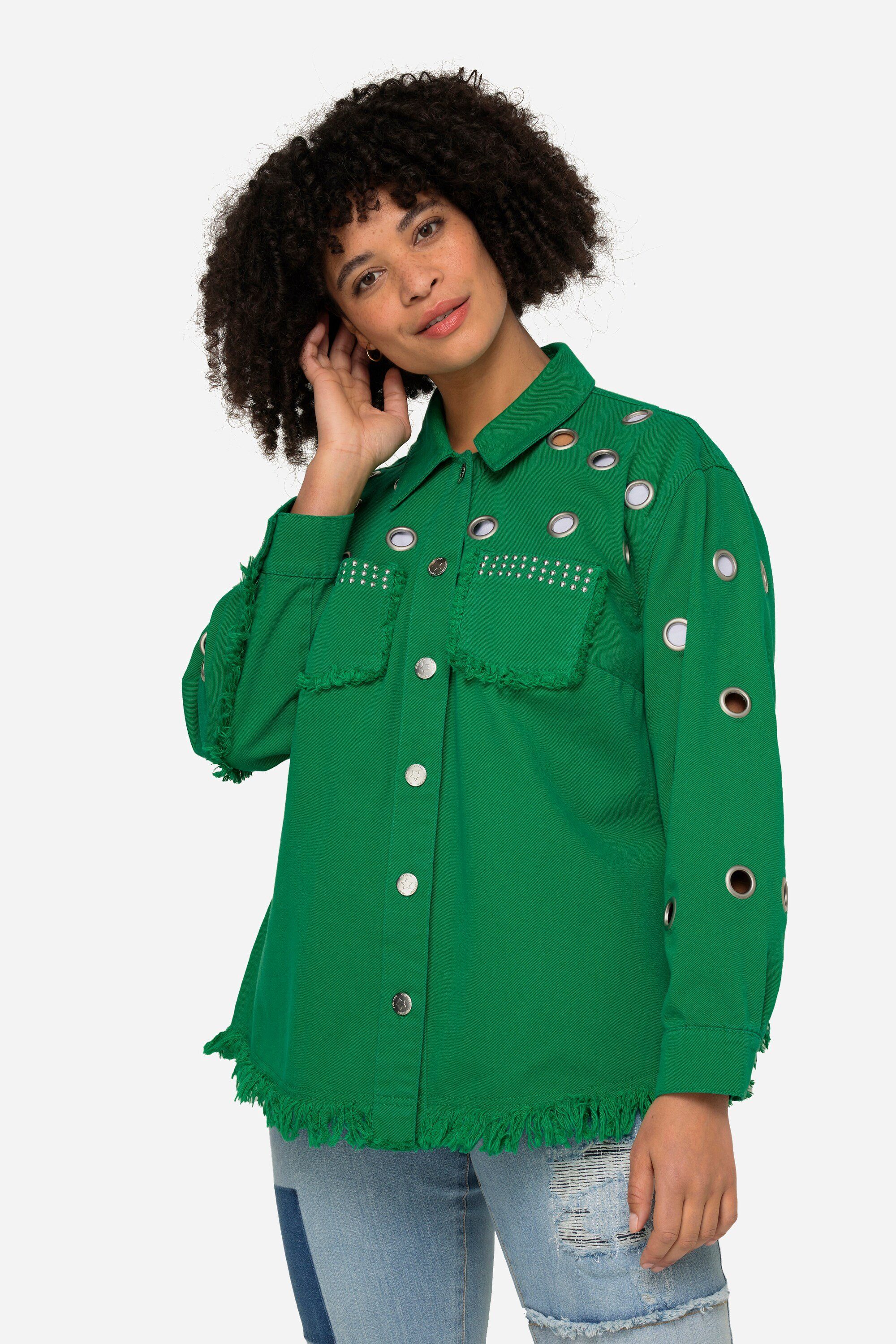 Angel of Style Kurzjacke Jeansjacke Ösen günstig online kaufen