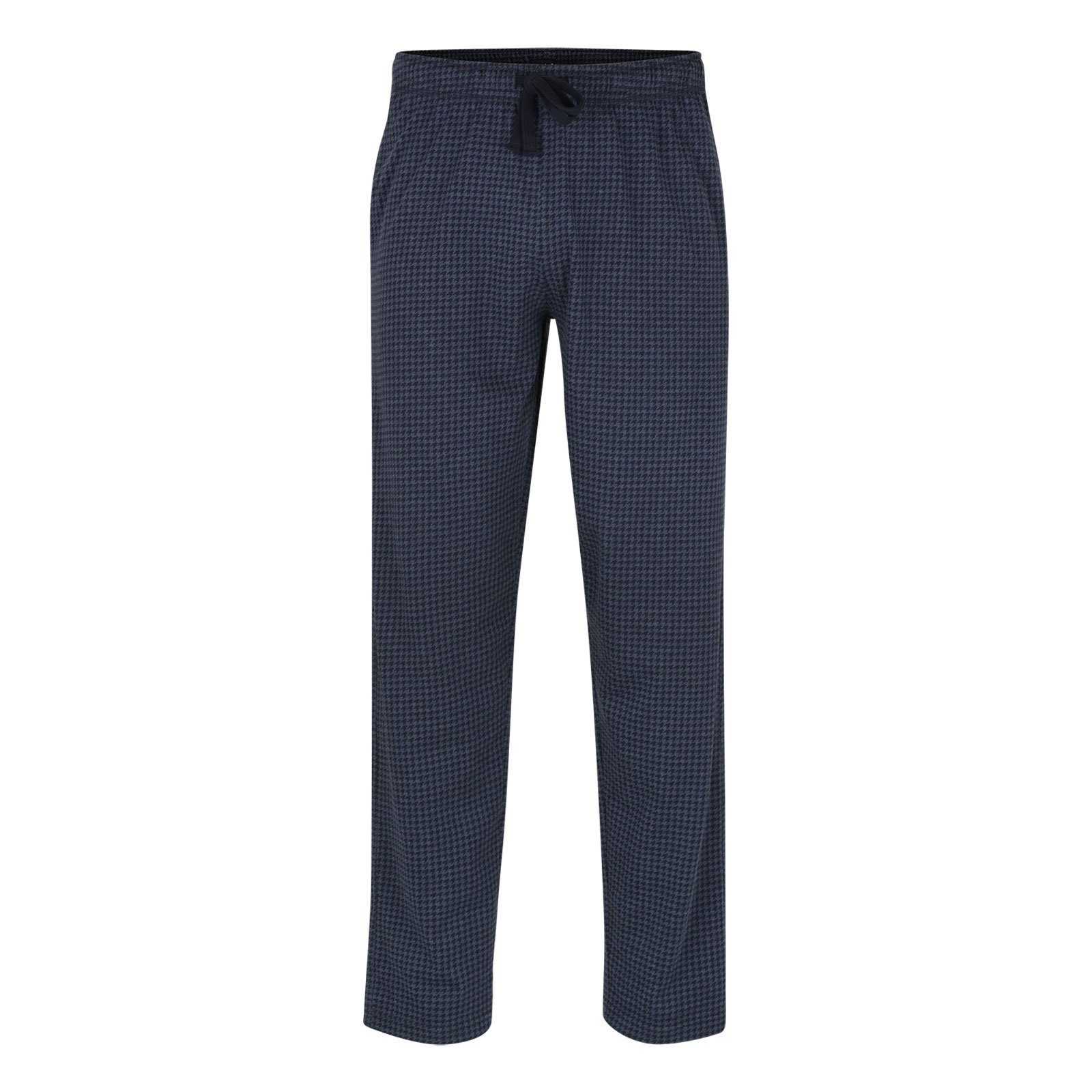 Schlafhose CECEBA Herren Lange-Hose blau bedruckt