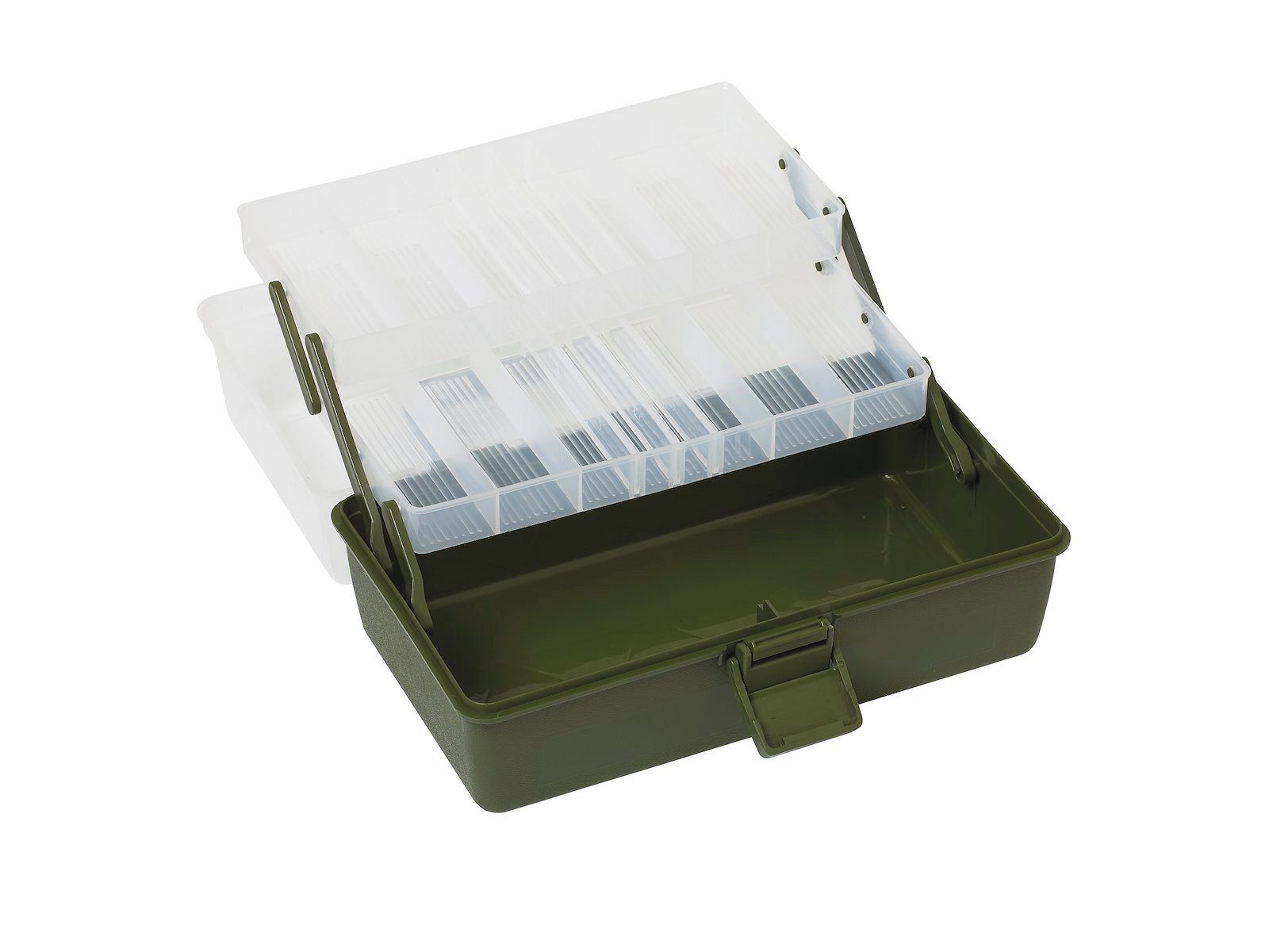 Angelkoffer Kinetic Tackle Box 36.8X21.4X20Cm Clear/Green