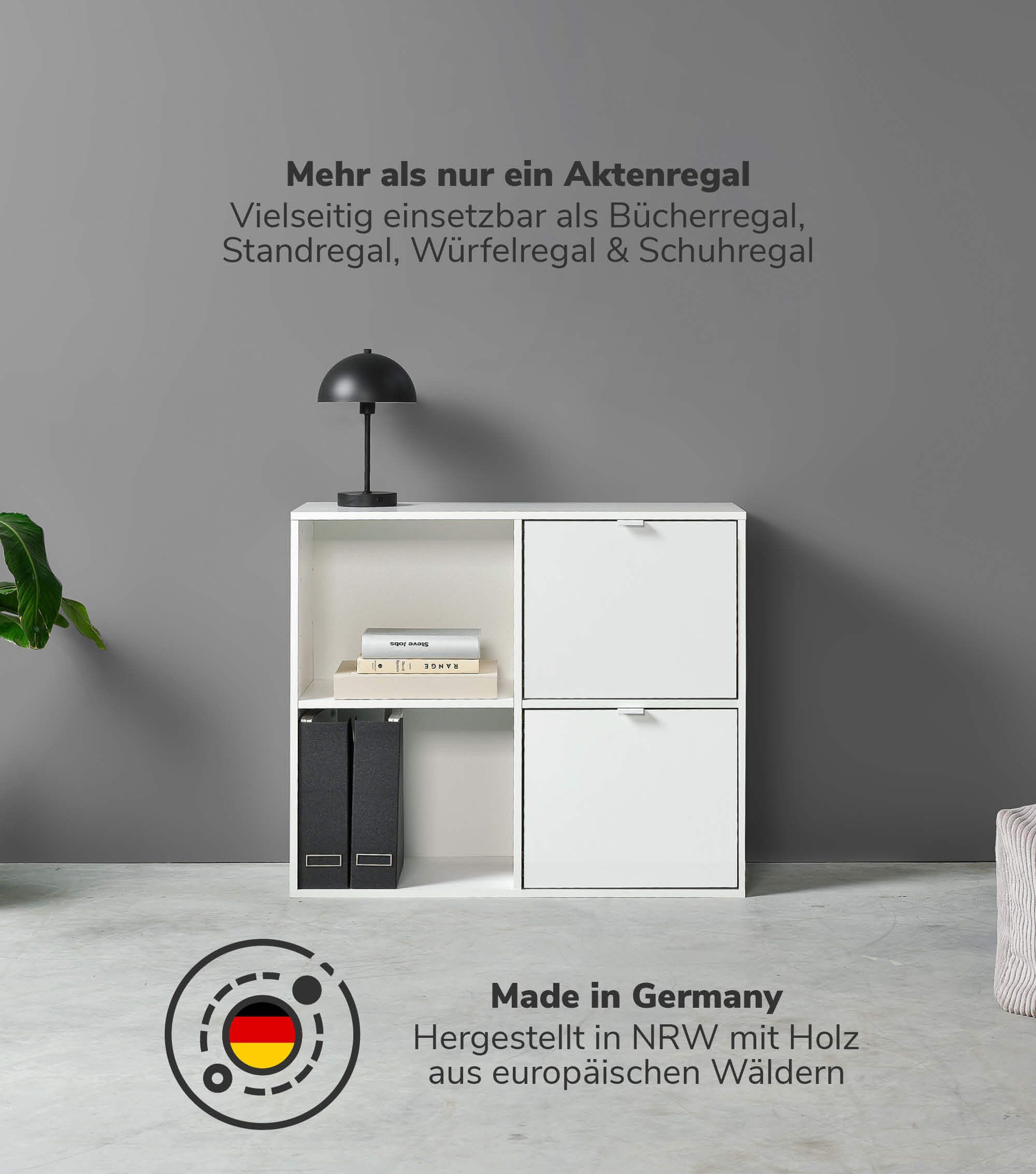 mokebo Aktenregal Der Verstauer, 2 Fächer günstig online kaufen
