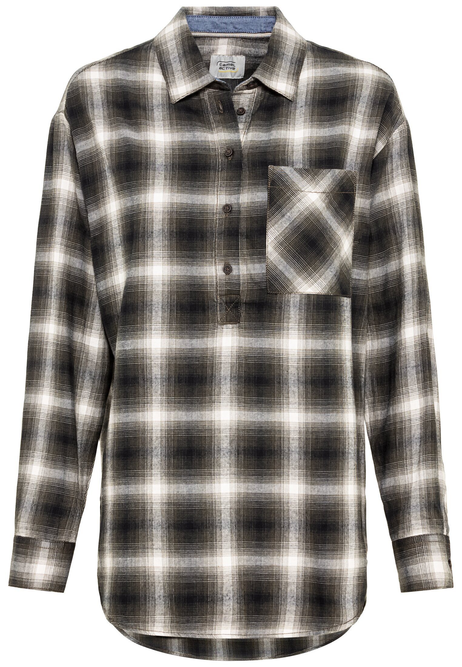 Langarmbluse Flanellbluse Karo
